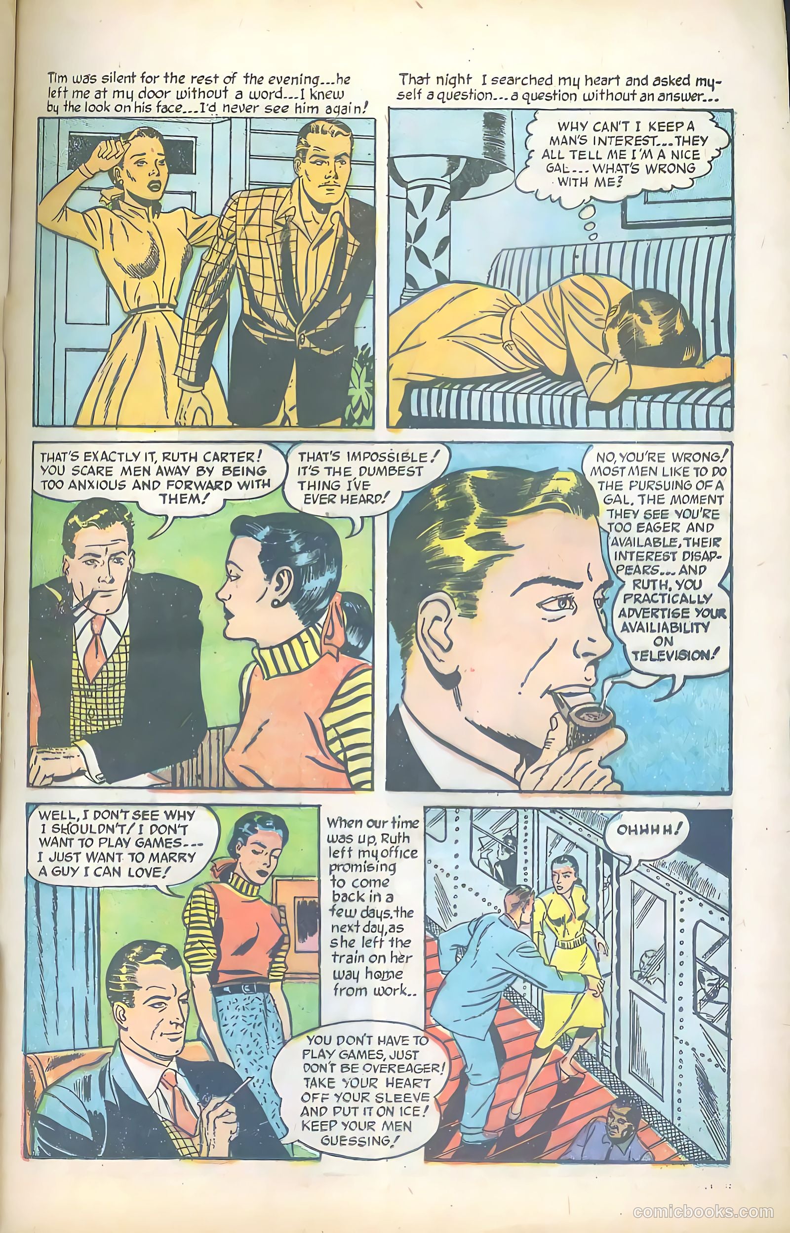 Great Lover Romances #16 (1954) — page 21 of 36
