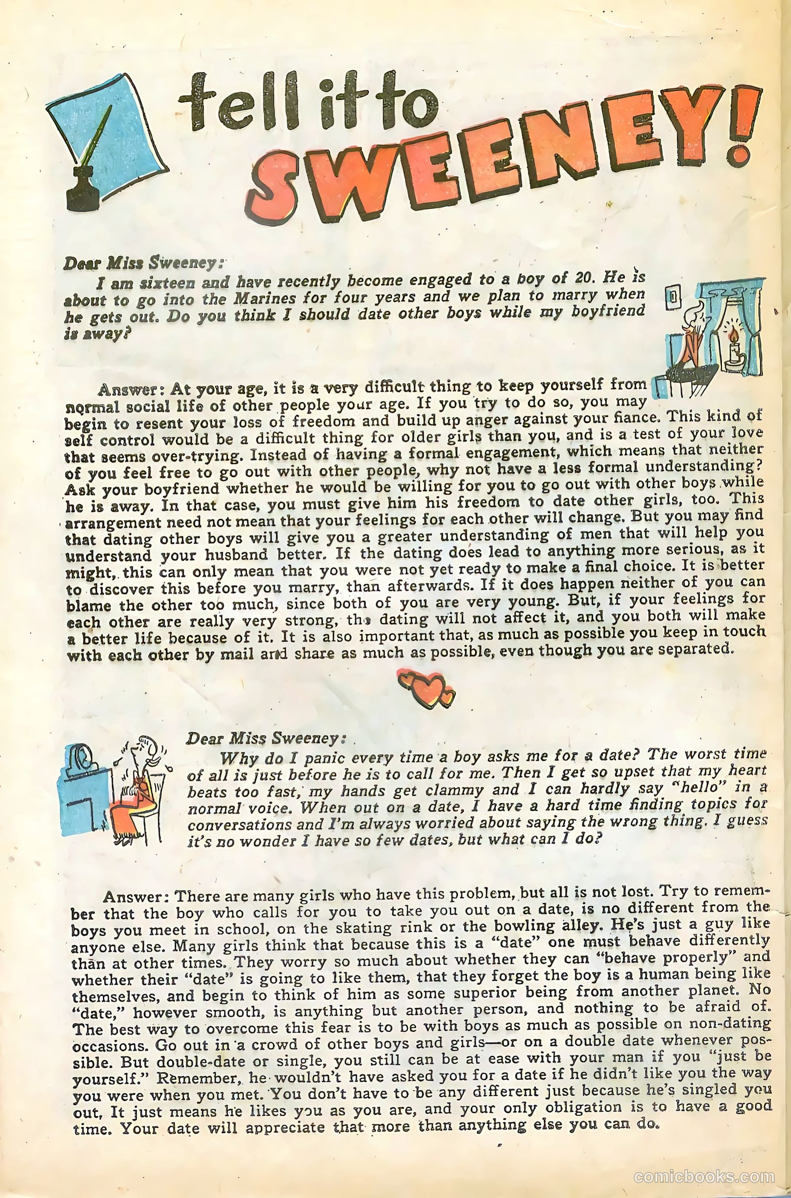 Great Lover Romances #16 (1954) — page 32 of 36