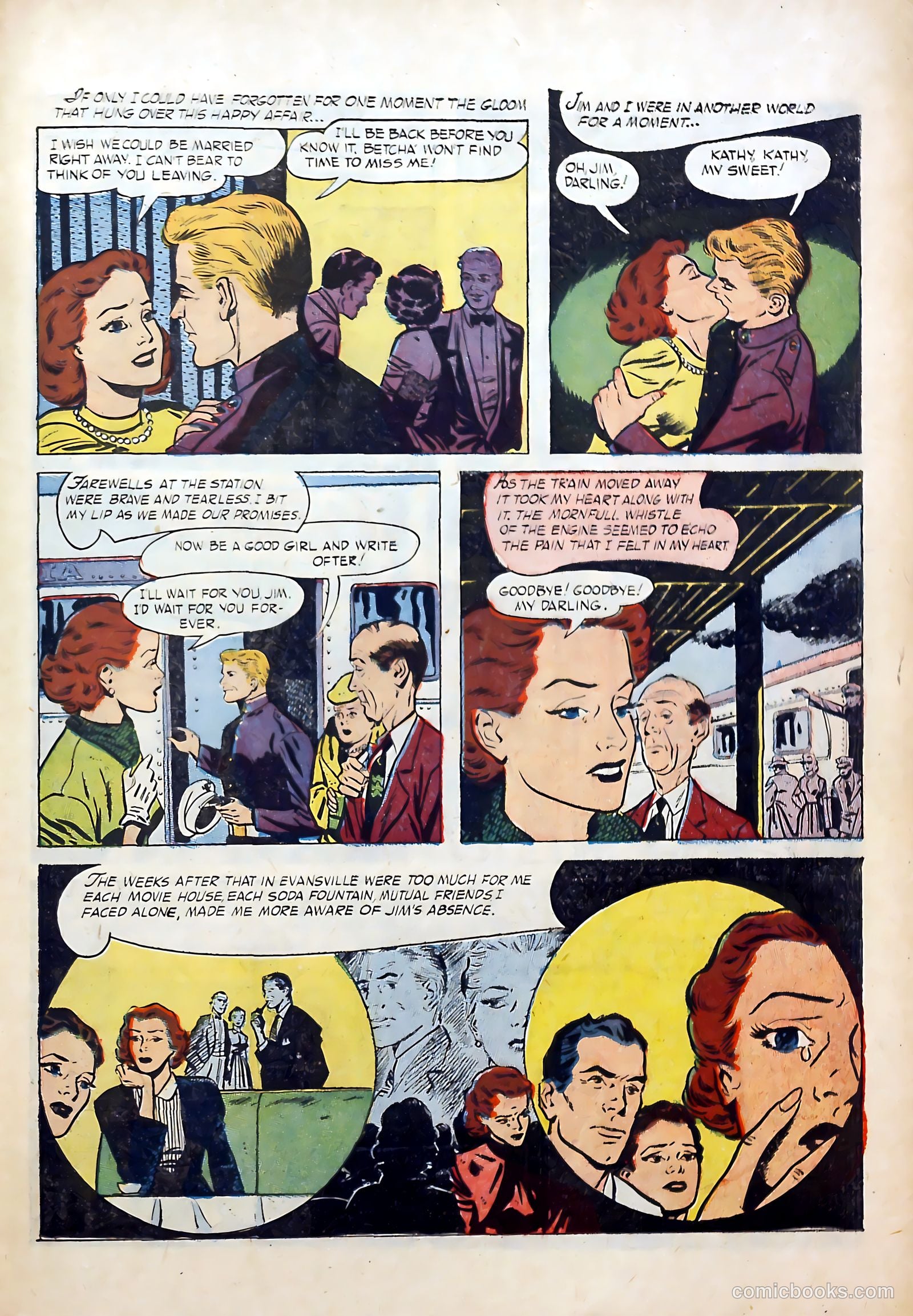 Great Lover Romances #17 (1954) — page 21 of 36