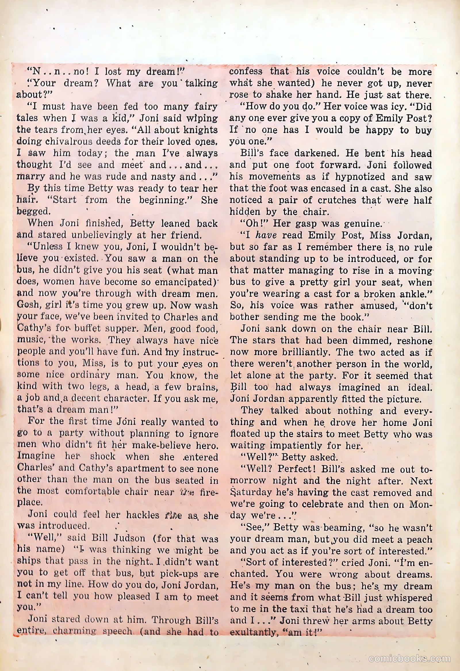 Great Lover Romances #17 (1954) — page 28 of 36