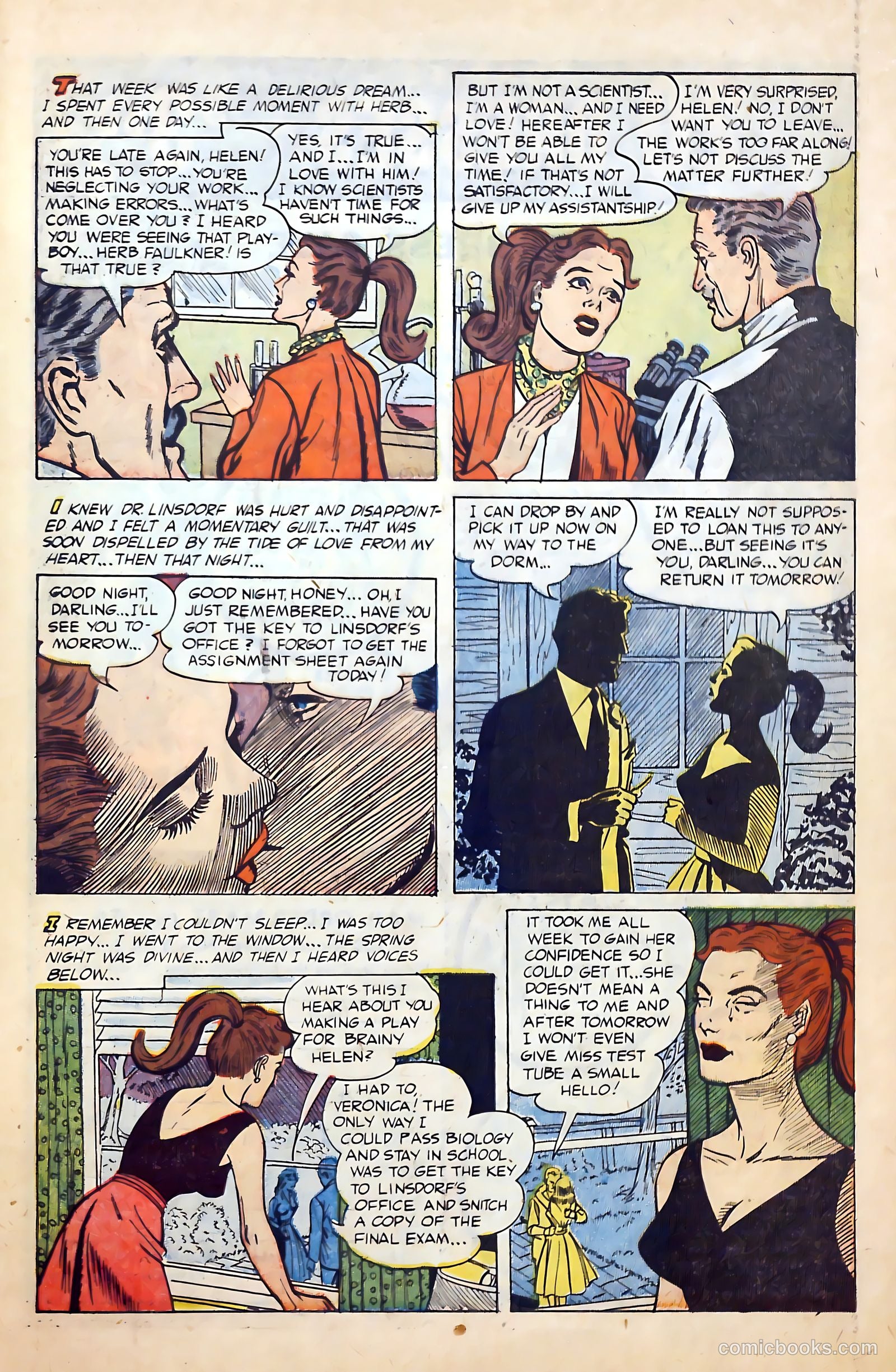 Great Lover Romances #19 (1954) — page 27 of 36