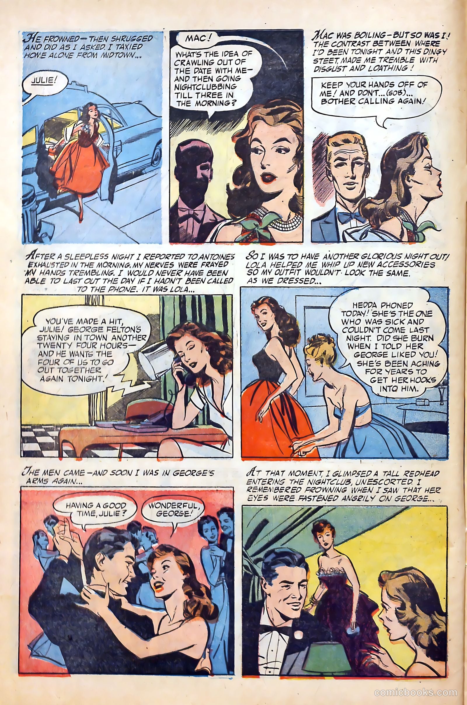 Great Lover Romances #19 (1954) — page 8 of 36
