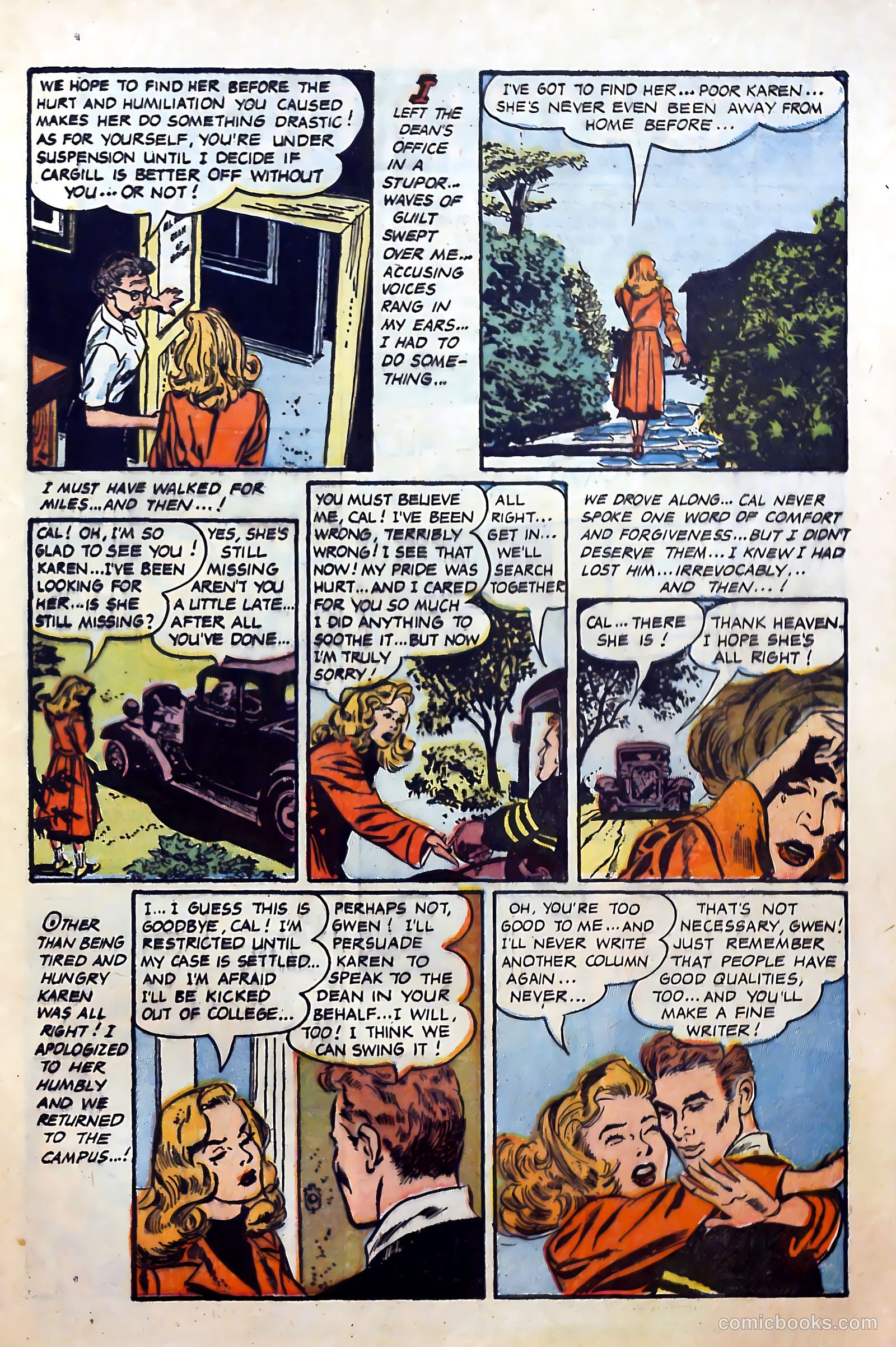 Great Lover Romances #21 (1955) — page 9 of 36