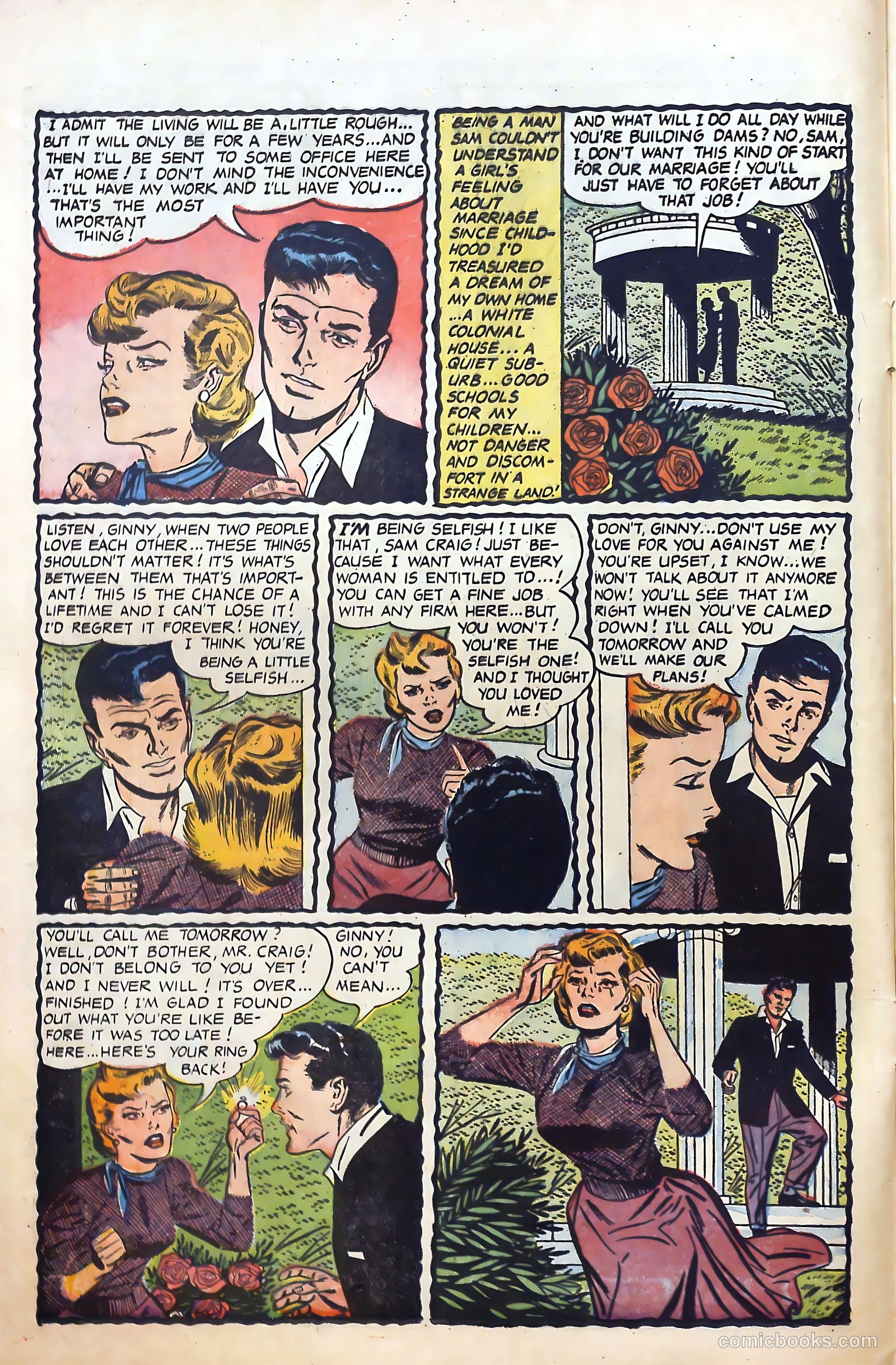 Great Lover Romances #21 (1955) — page 12 of 36