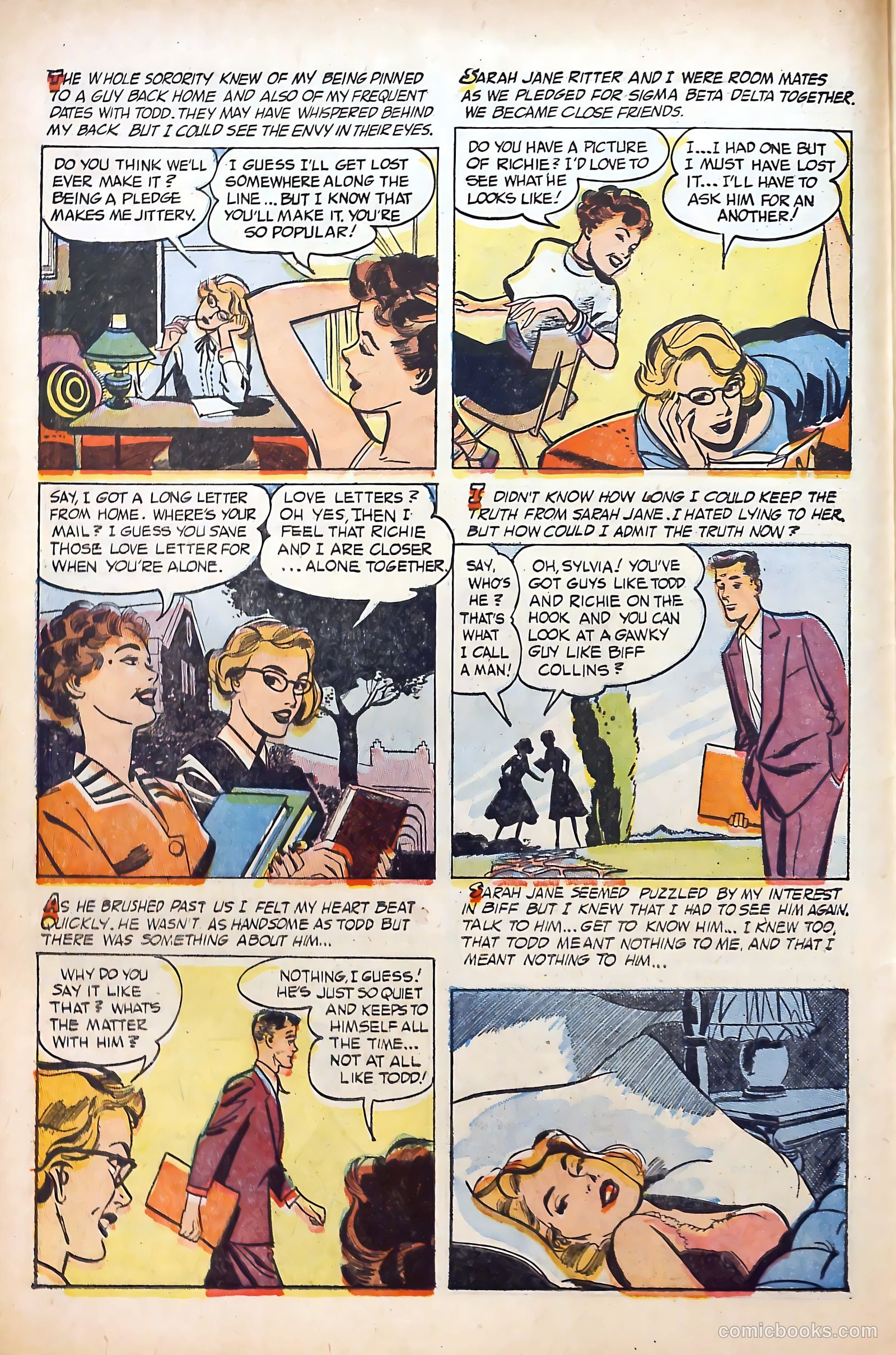 Great Lover Romances #22 (1955) — page 8 of 36