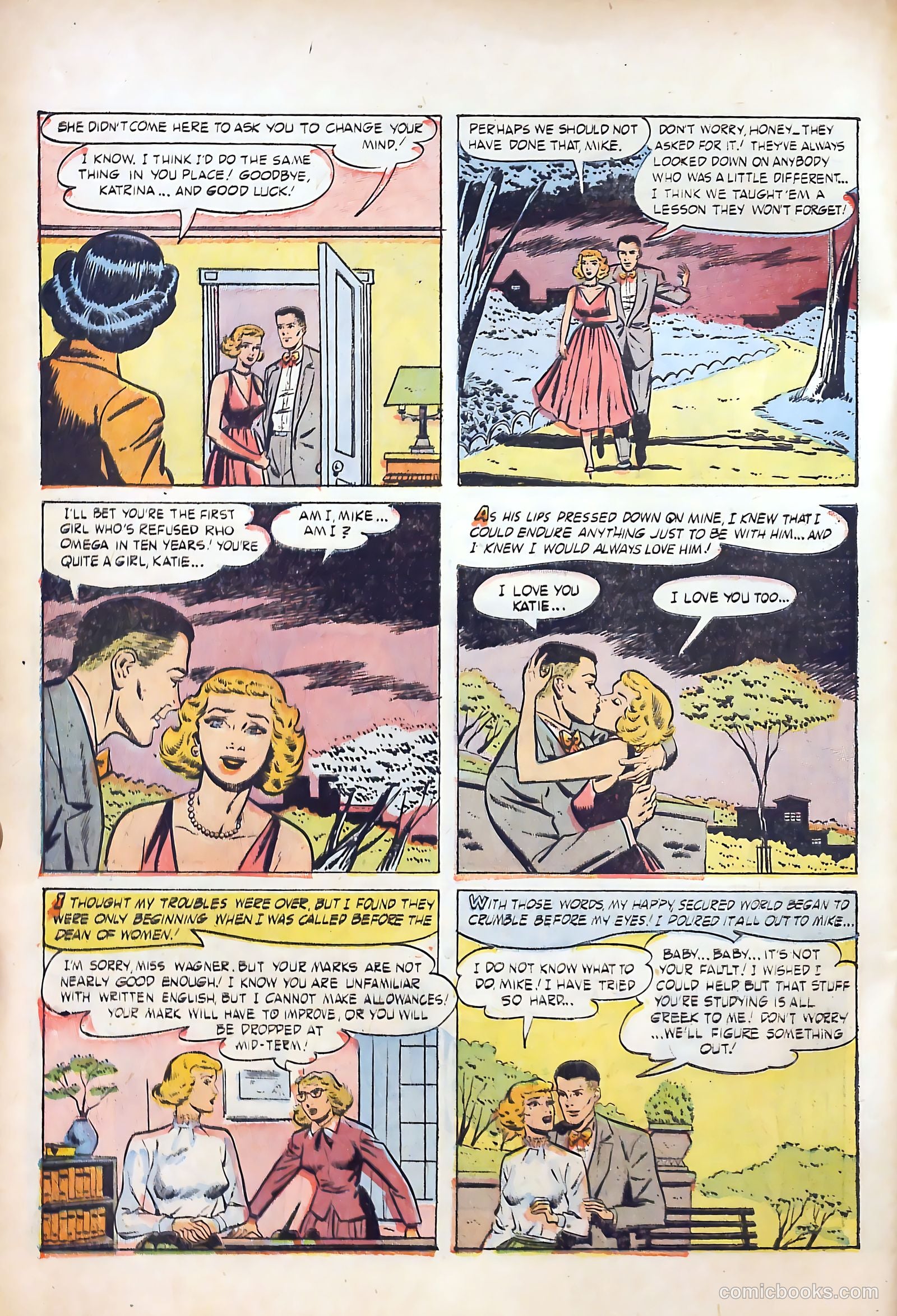 Great Lover Romances #22 (1955) — page 28 of 36