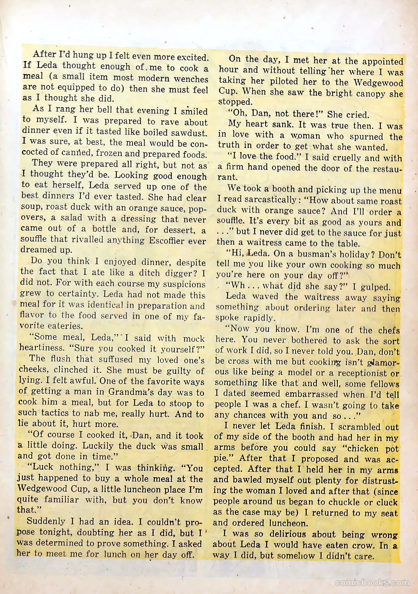 Great Lover Romances #22 (1955) — page 21 of 36