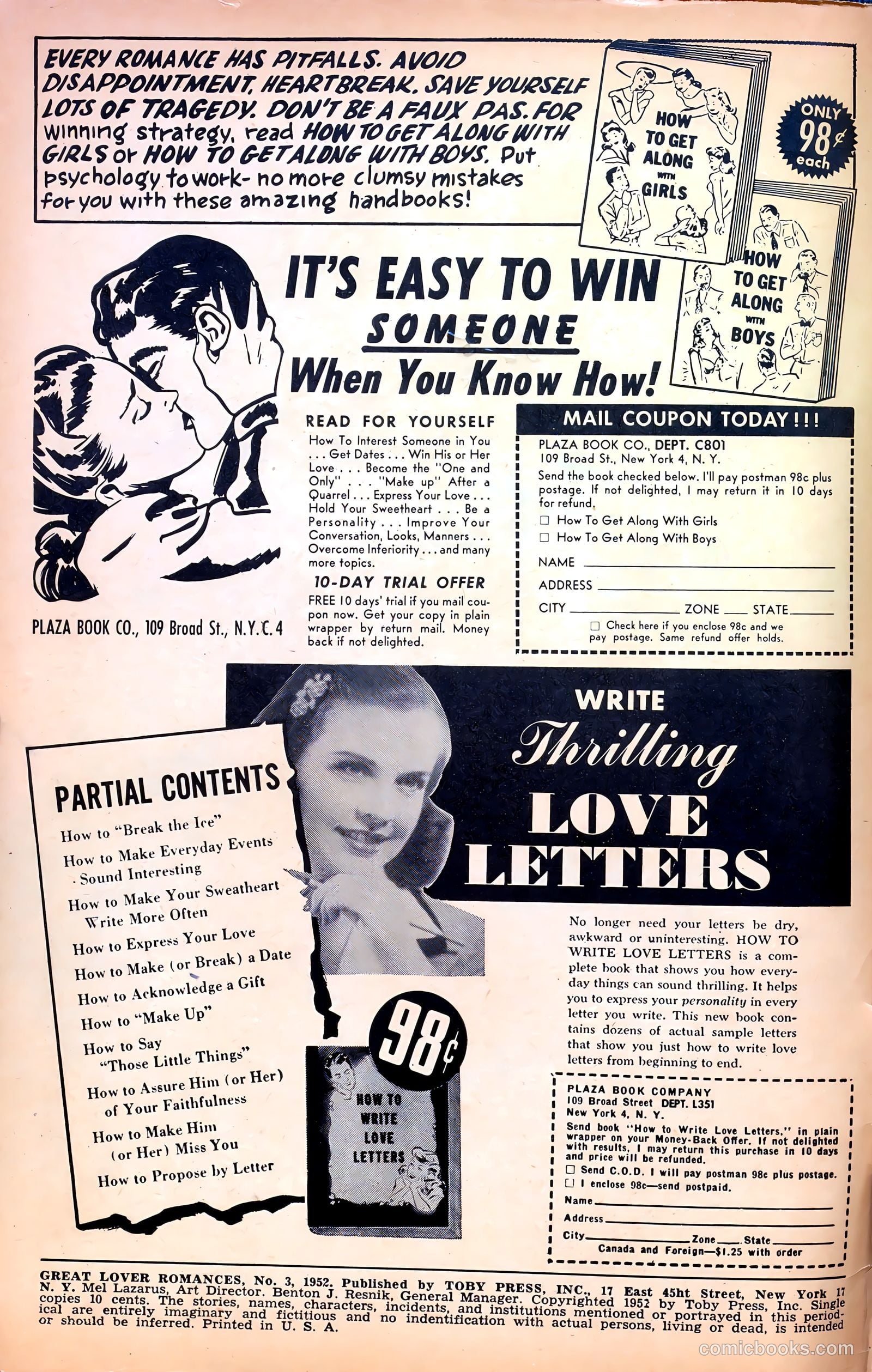 Great Lover Romances #3 (1952) — page 2 of 36