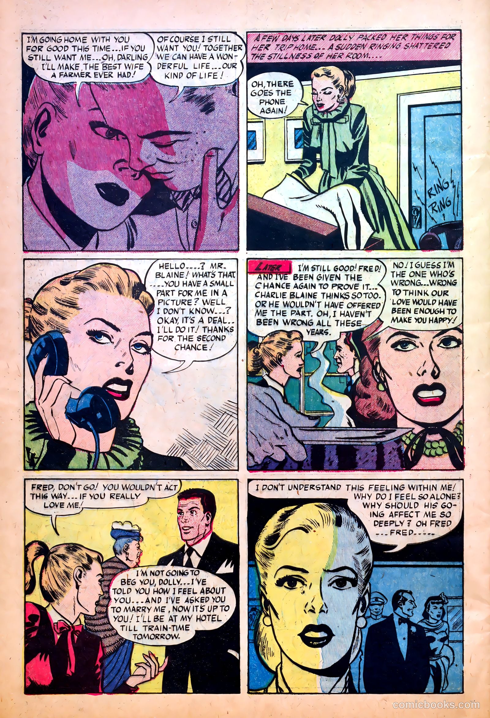 Great Lover Romances #6 (1952) — page 30 of 36
