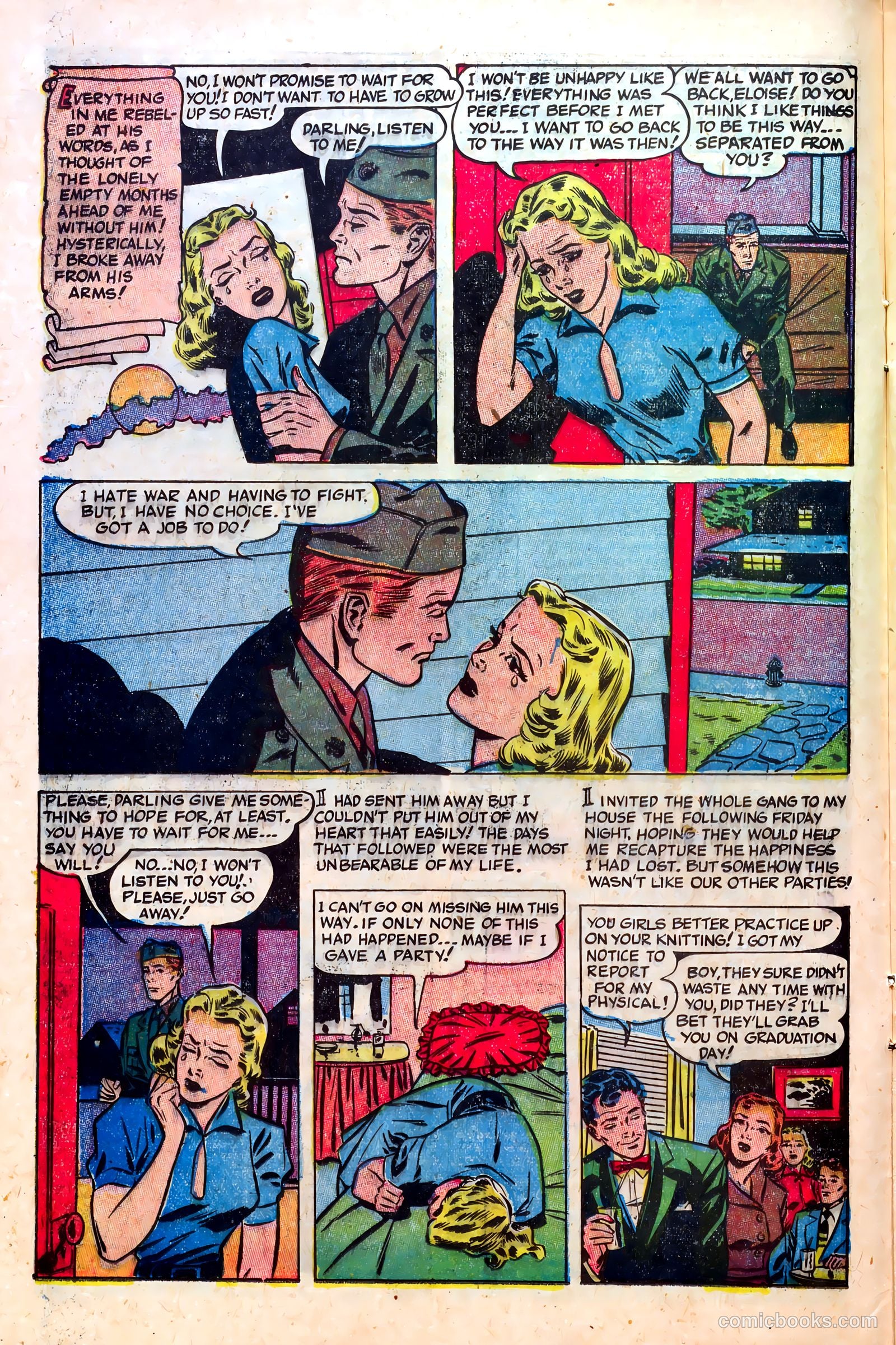 Great Lover Romances #7 (1952) — page 12 of 36