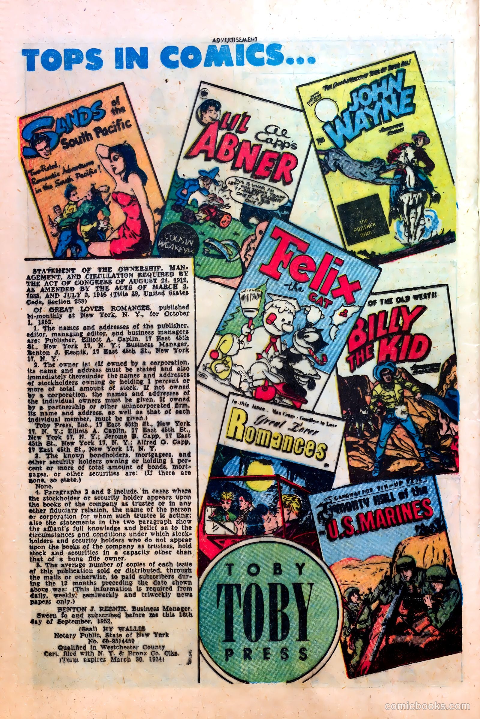 Great Lover Romances #9 (1953) — page 20 of 36