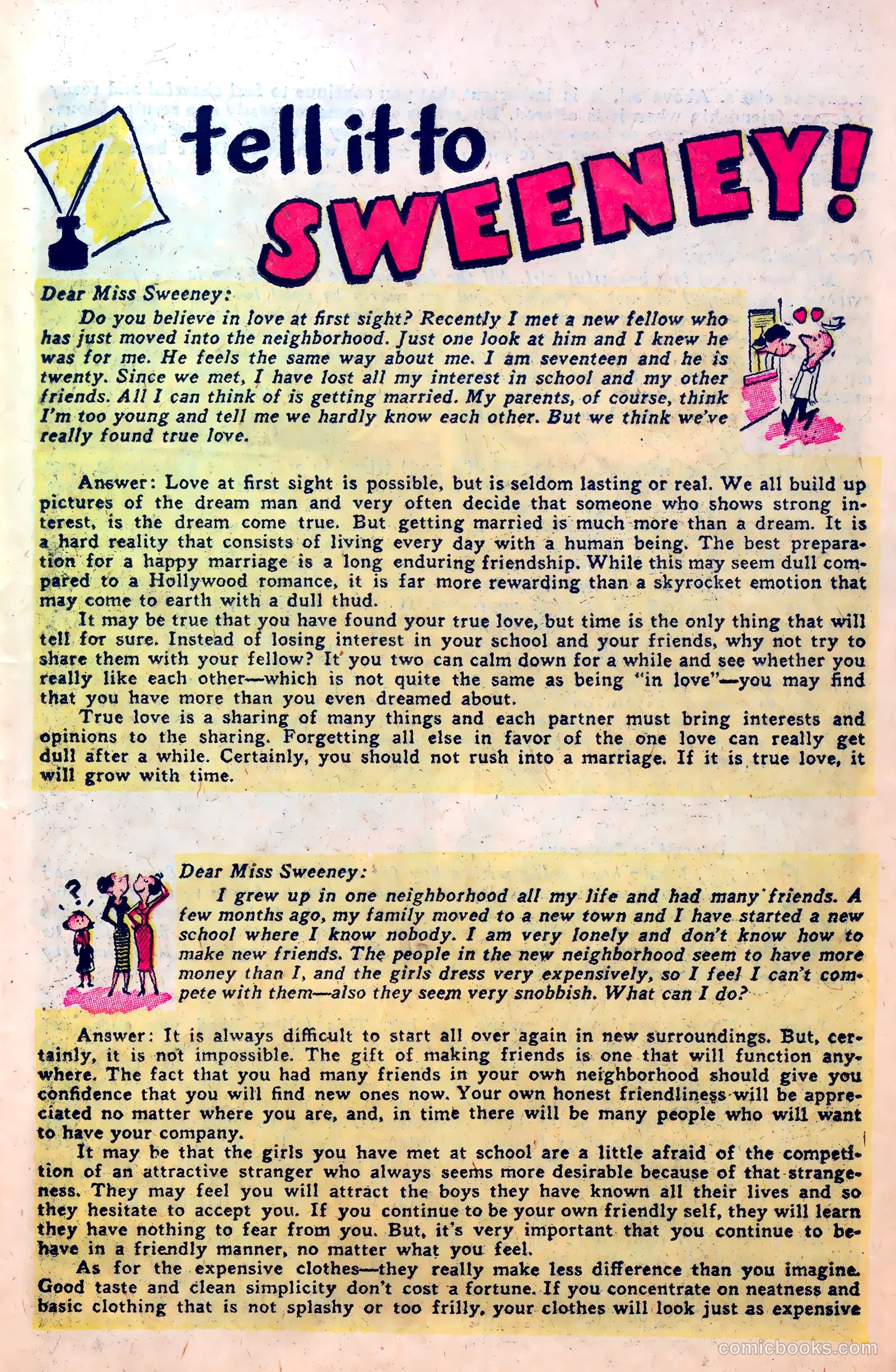 Great Lover Romances #9 (1953) — page 23 of 36