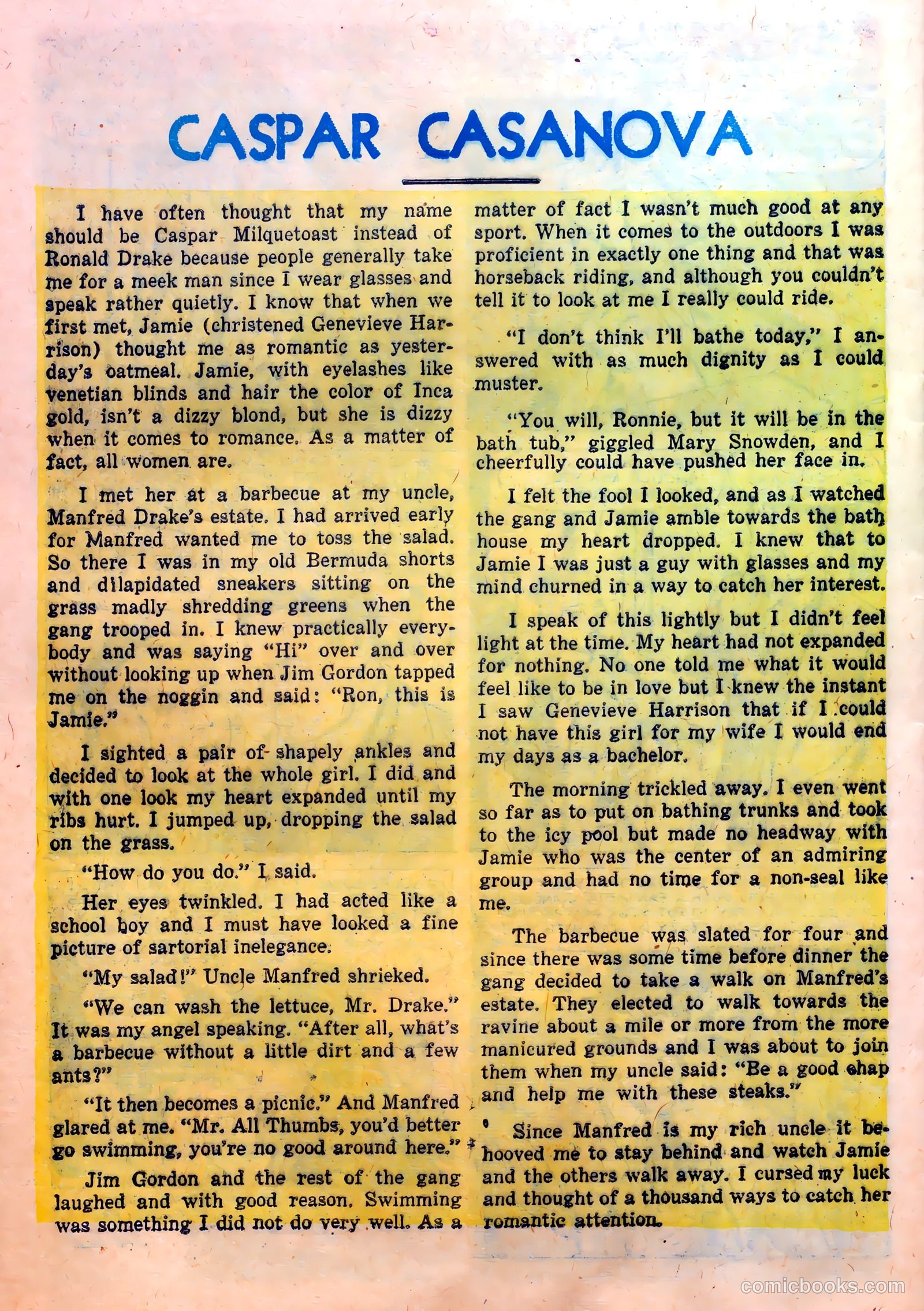 Great Lover Romances #9 (1953) — page 32 of 36