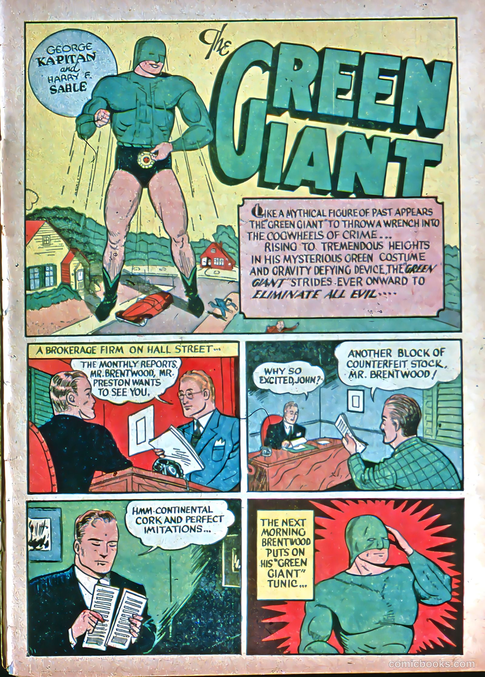 Green Giant Comics #1 (1940) — page 3 of 52