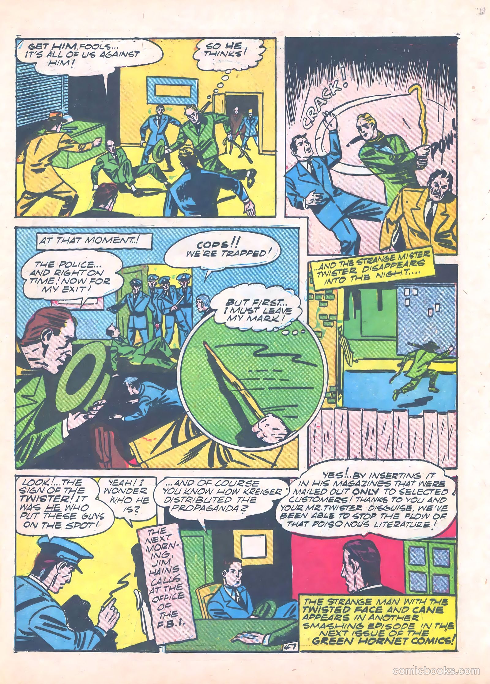 Green Hornet Comics #6 (1941) — page 48 of 67