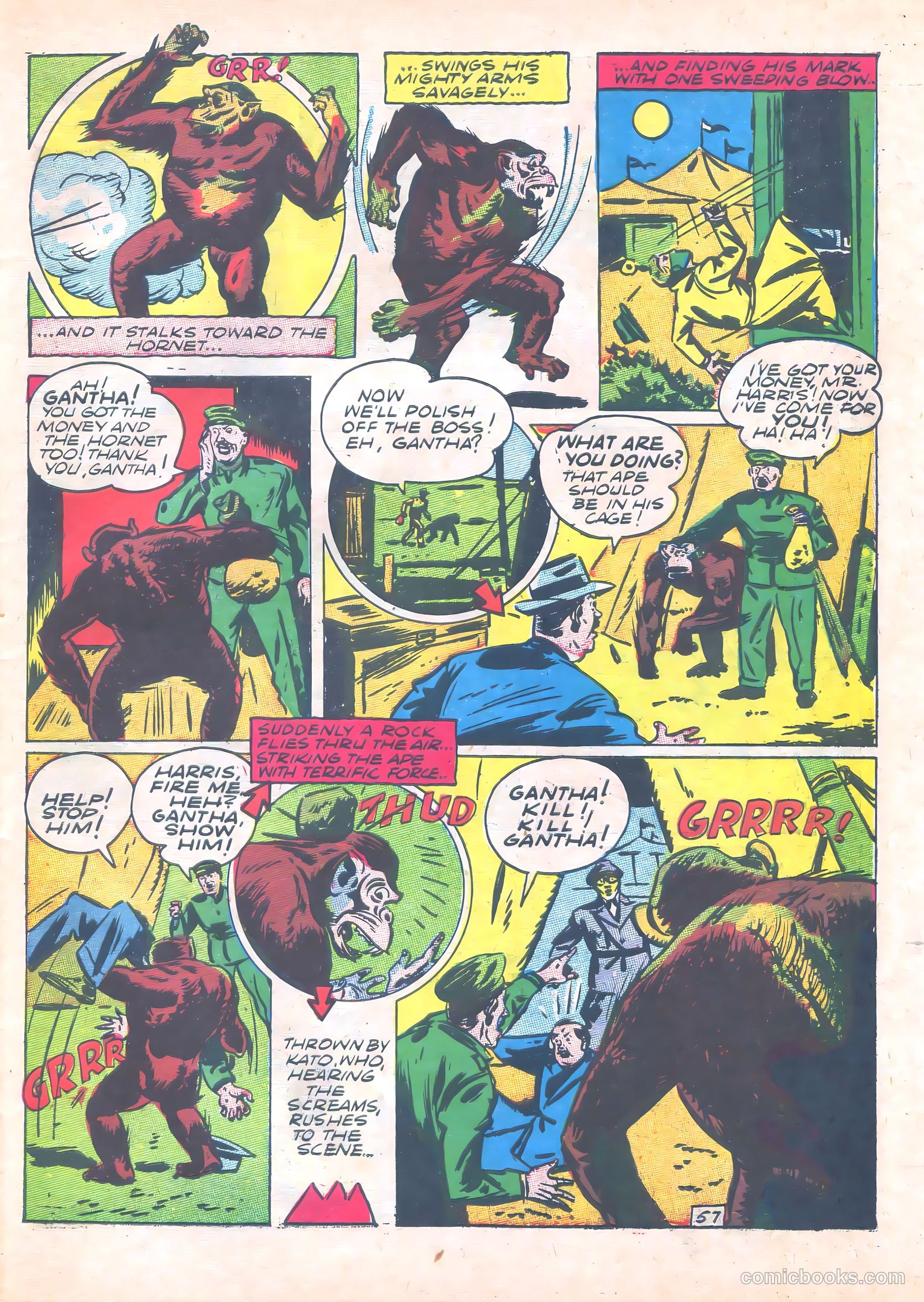 Green Hornet Comics #6 (1941) — page 58 of 67