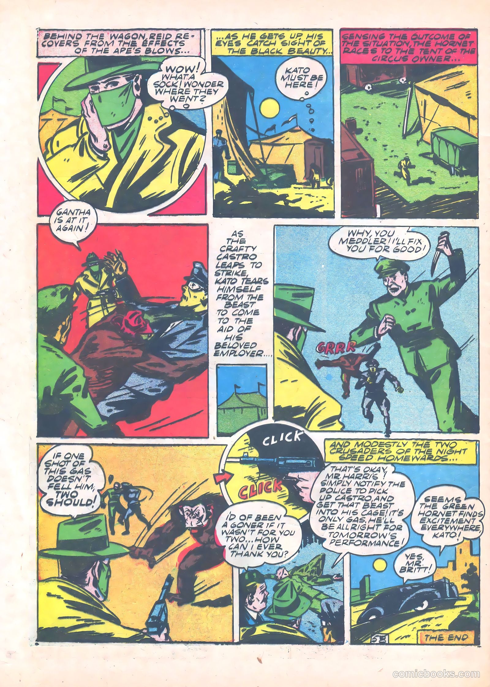 Green Hornet Comics #6 (1941) — page 59 of 67