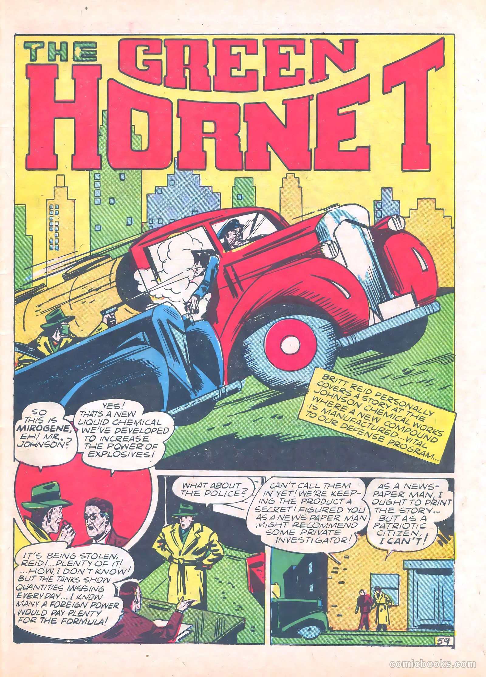 Green Hornet Comics #6 (1941) — page 60 of 67