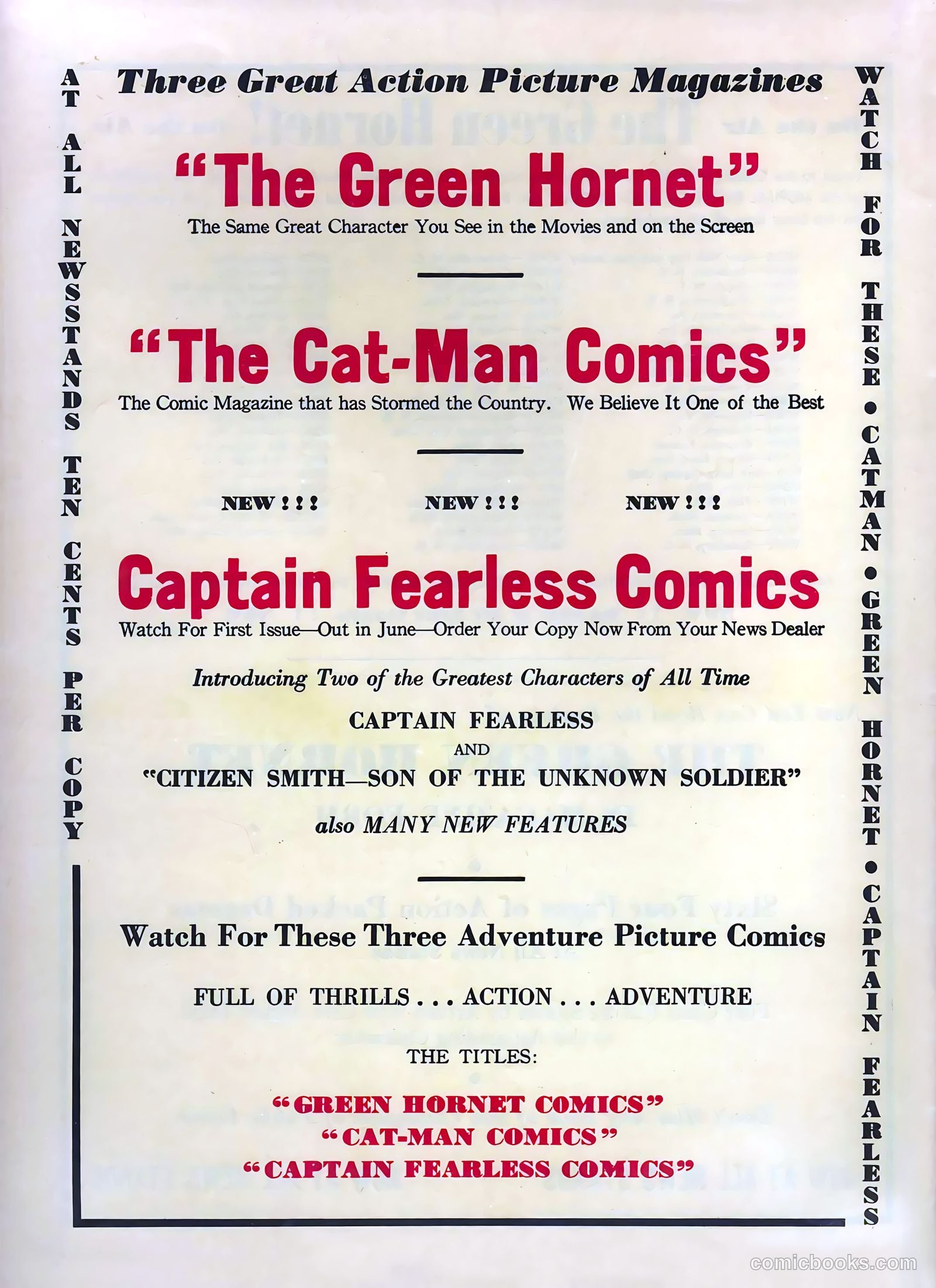 Green Hornet Comics #6 (1941) — page 67 of 67