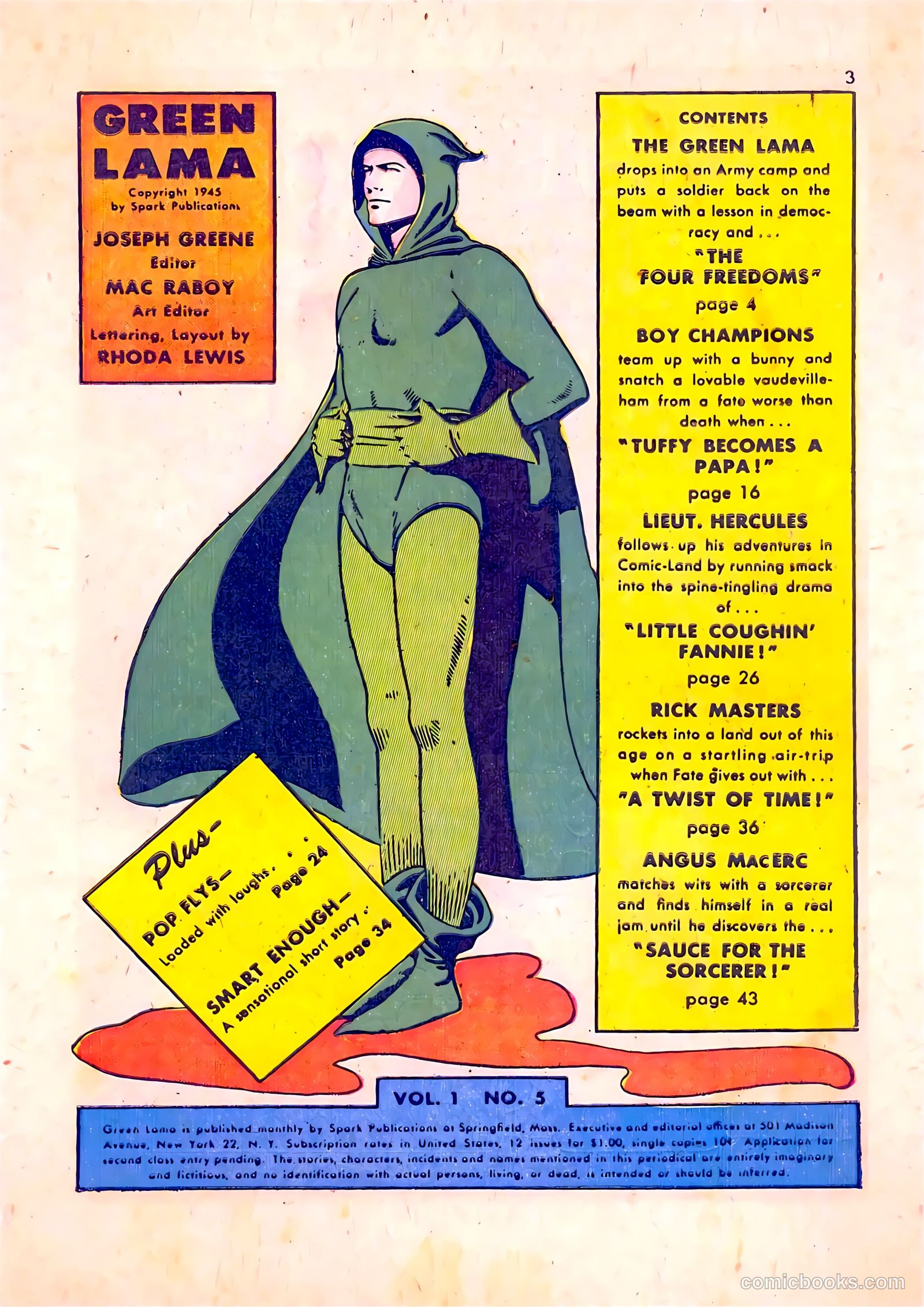 Green Lama #5 (1945) — page 2 of 50