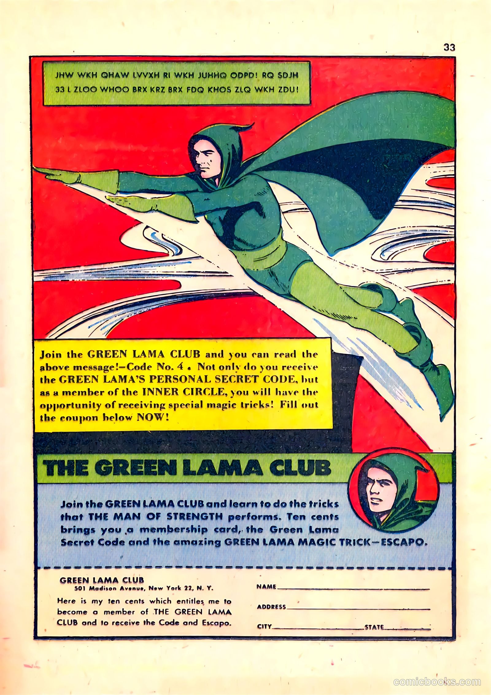 Green Lama #5 (1945) — page 32 of 50
