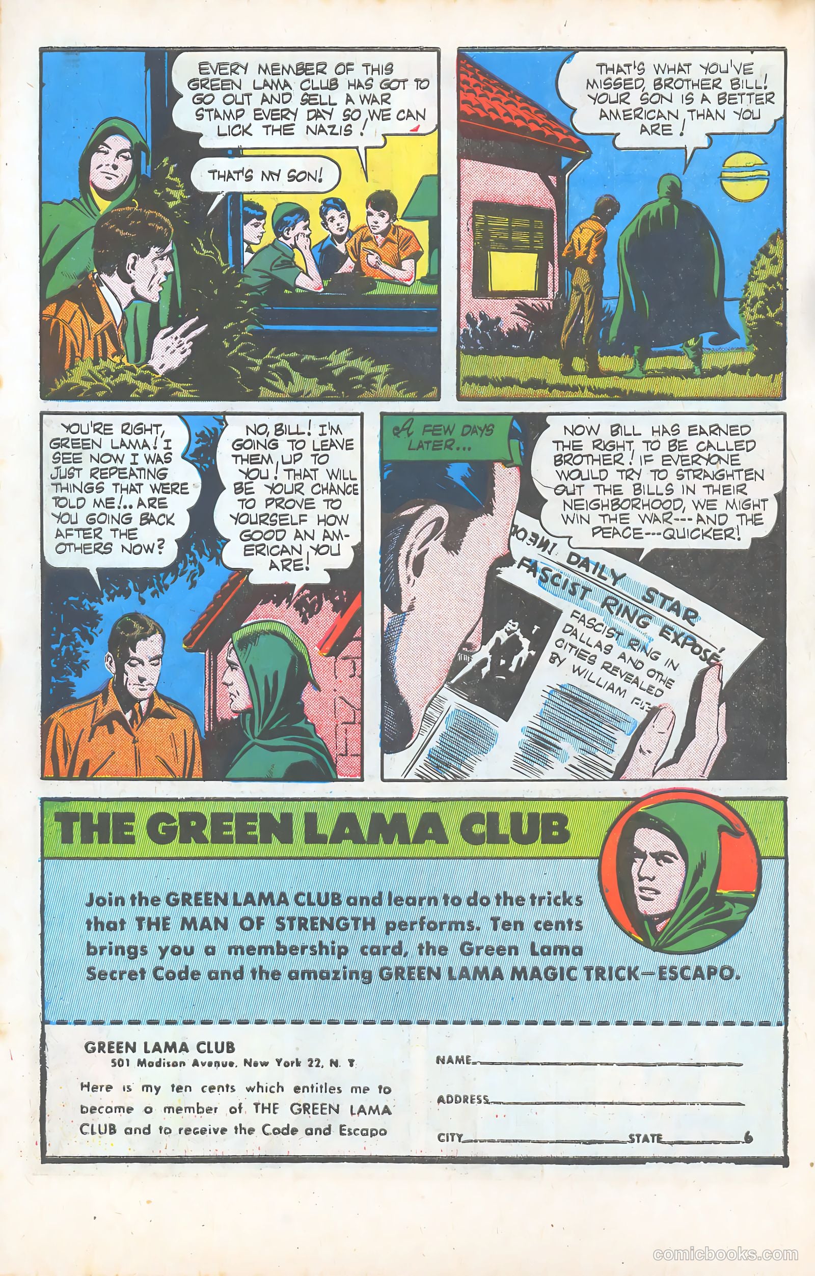 Green Lama #6 (1945) — page 10 of 36