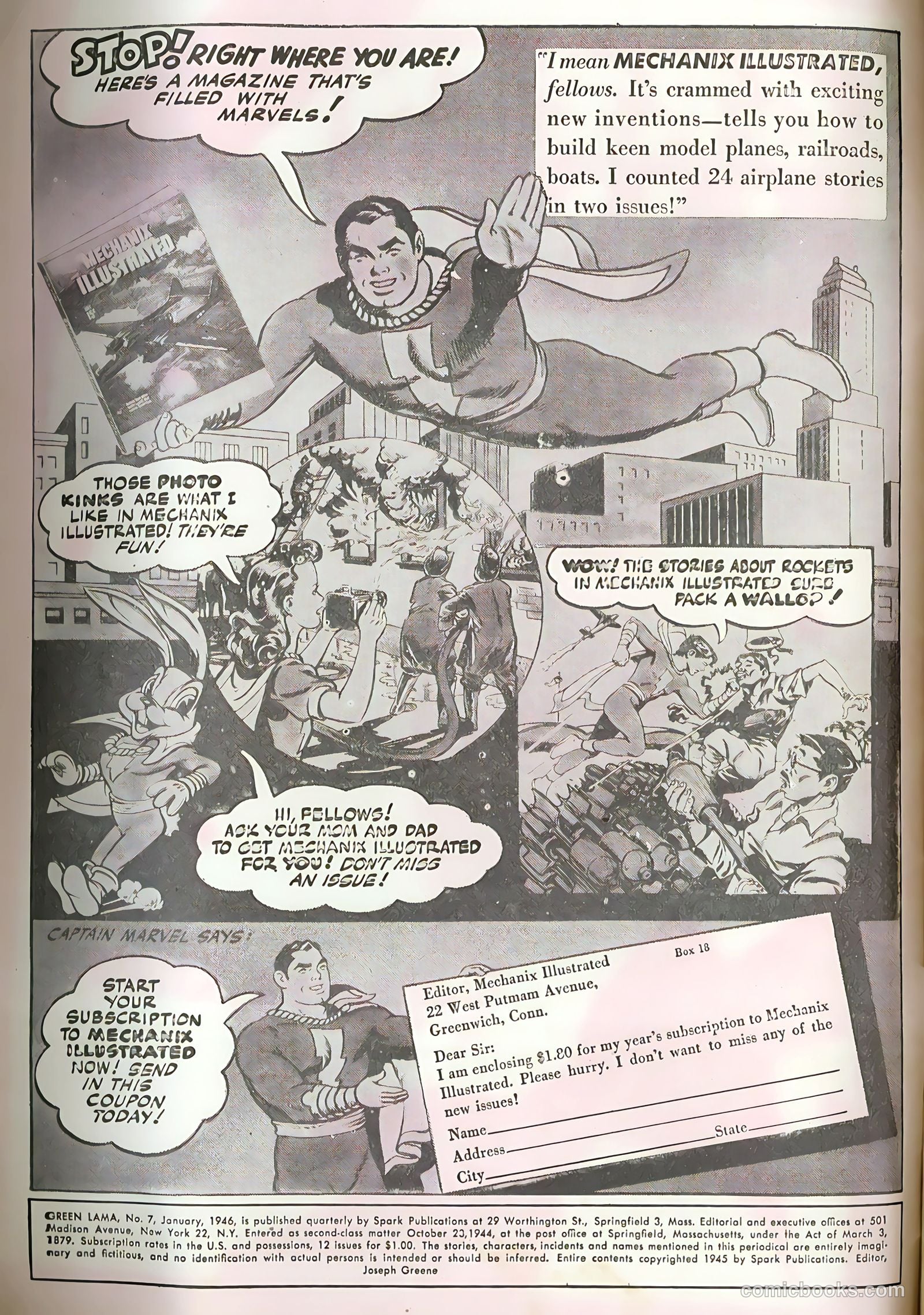 Green Lama #7 (1946) — page 2 of 36