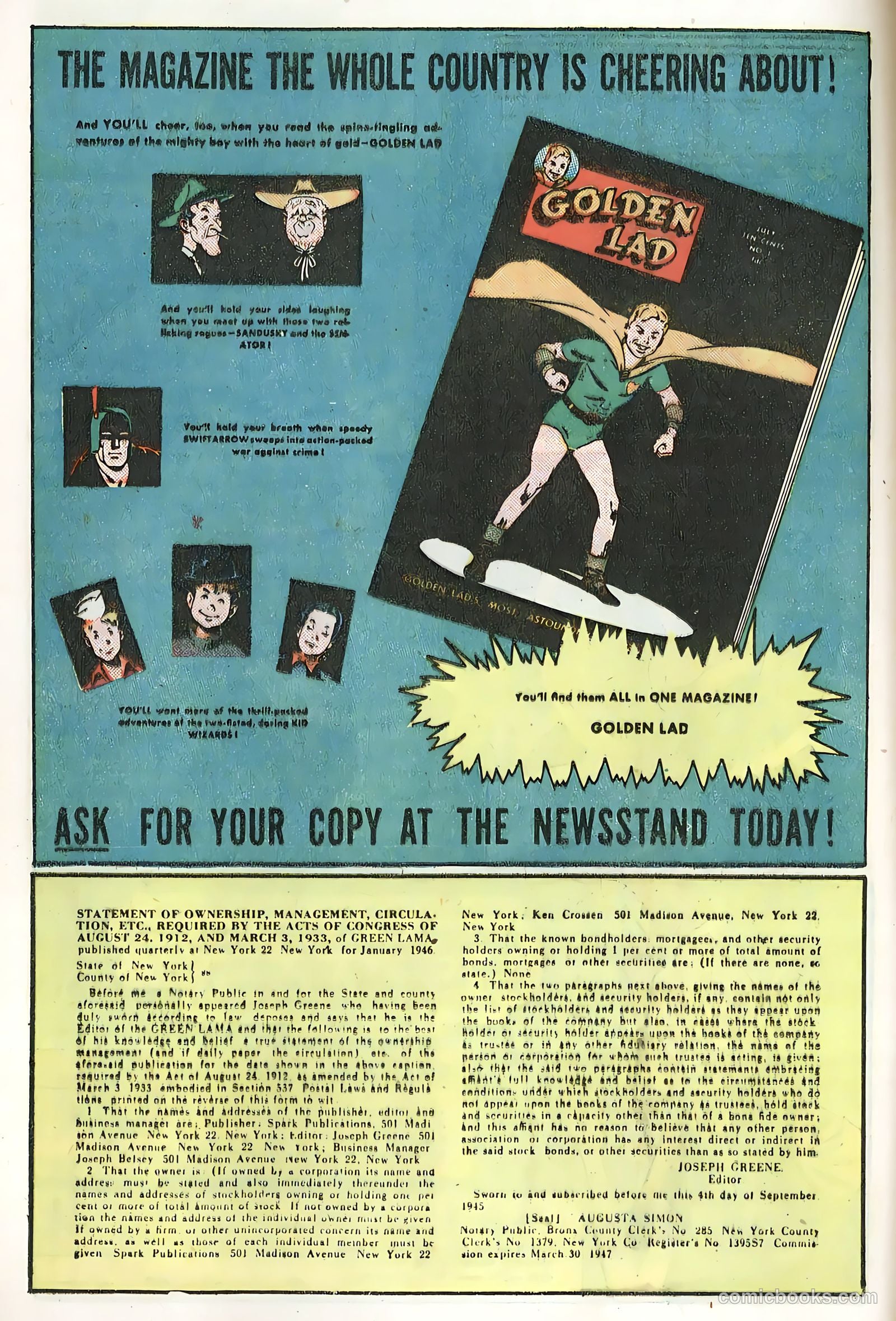 Green Lama #7 (1946) — page 12 of 36