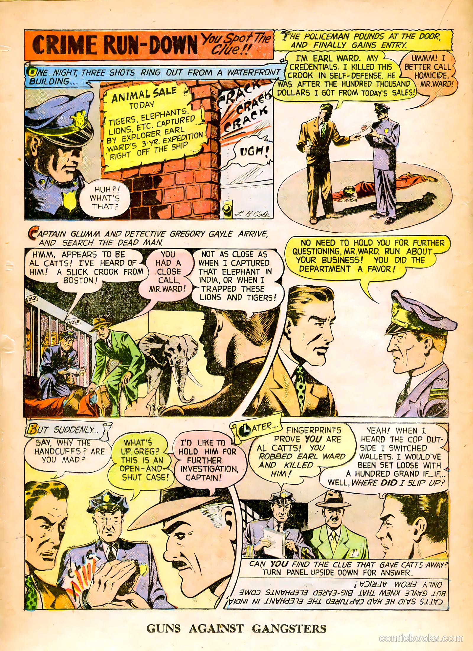 Guns Against Gangsters #3 (1949) — page 22 of 36
