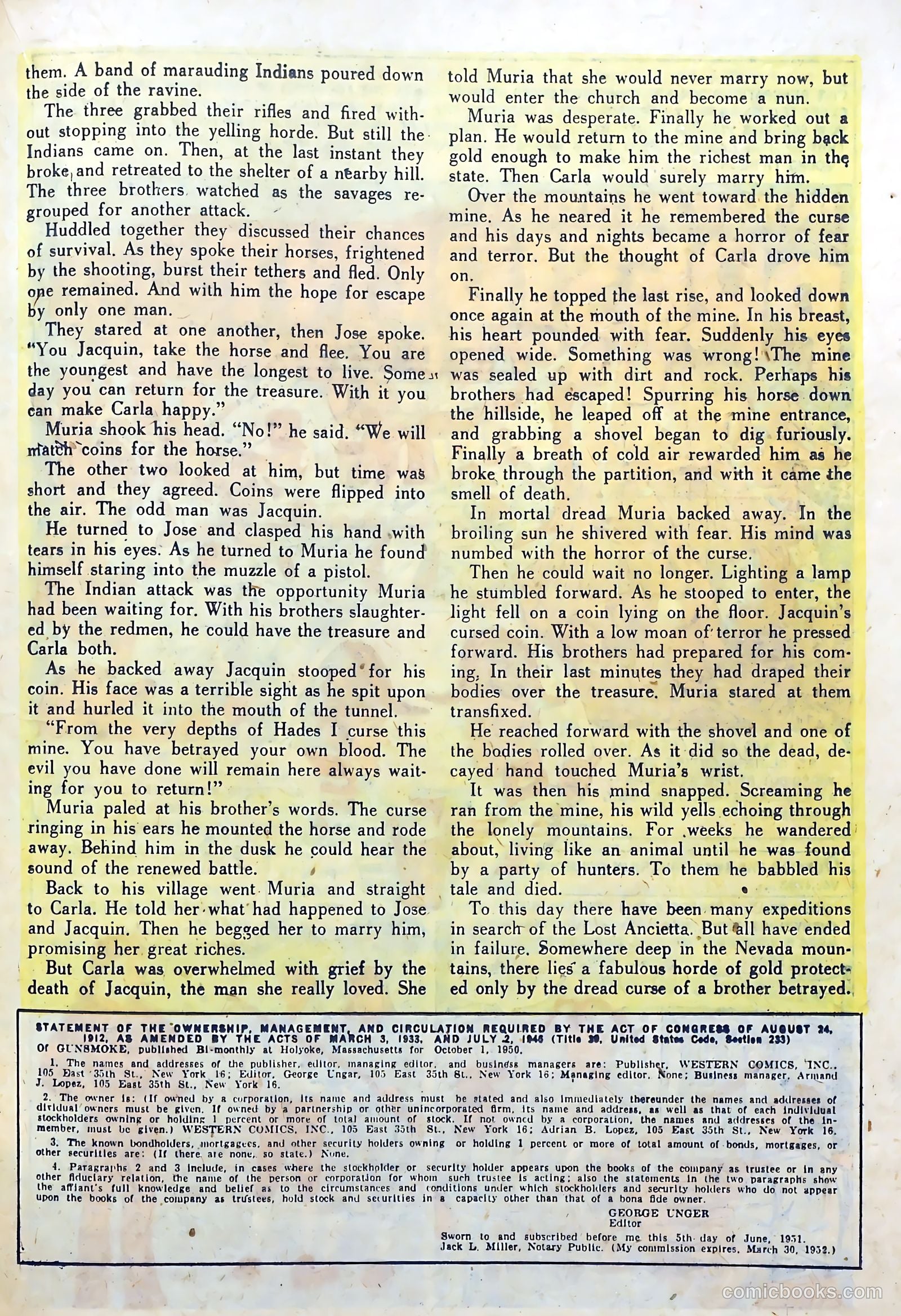 Gunsmoke #16 (1952) — page 19 of 36