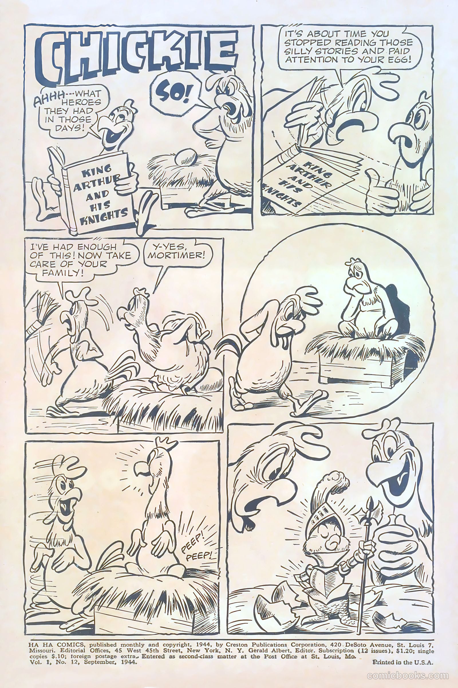Ha Ha Comics #12 (1944) — page 2 of 52