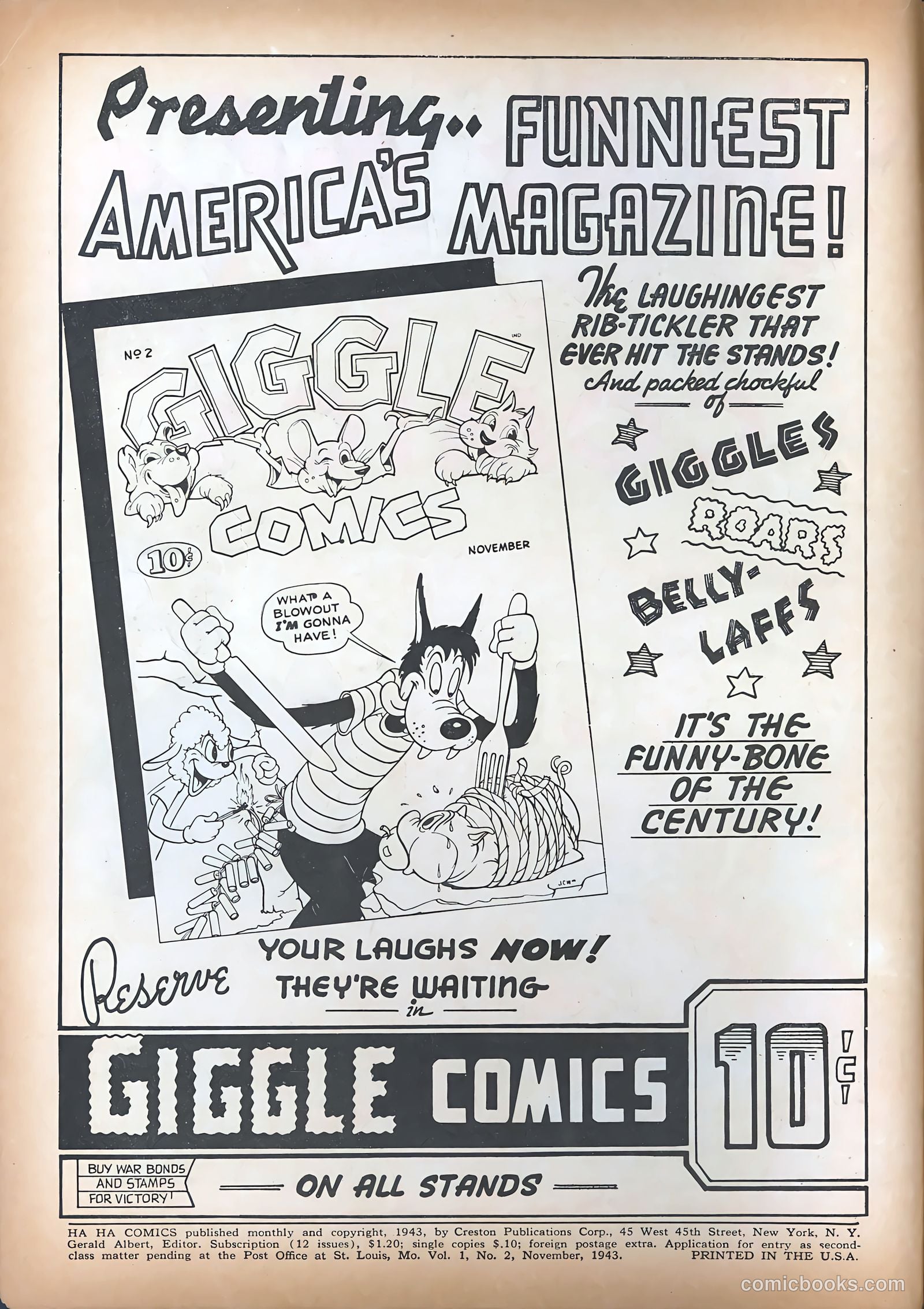 Ha Ha Comics #2 (1943) — page 2 of 60