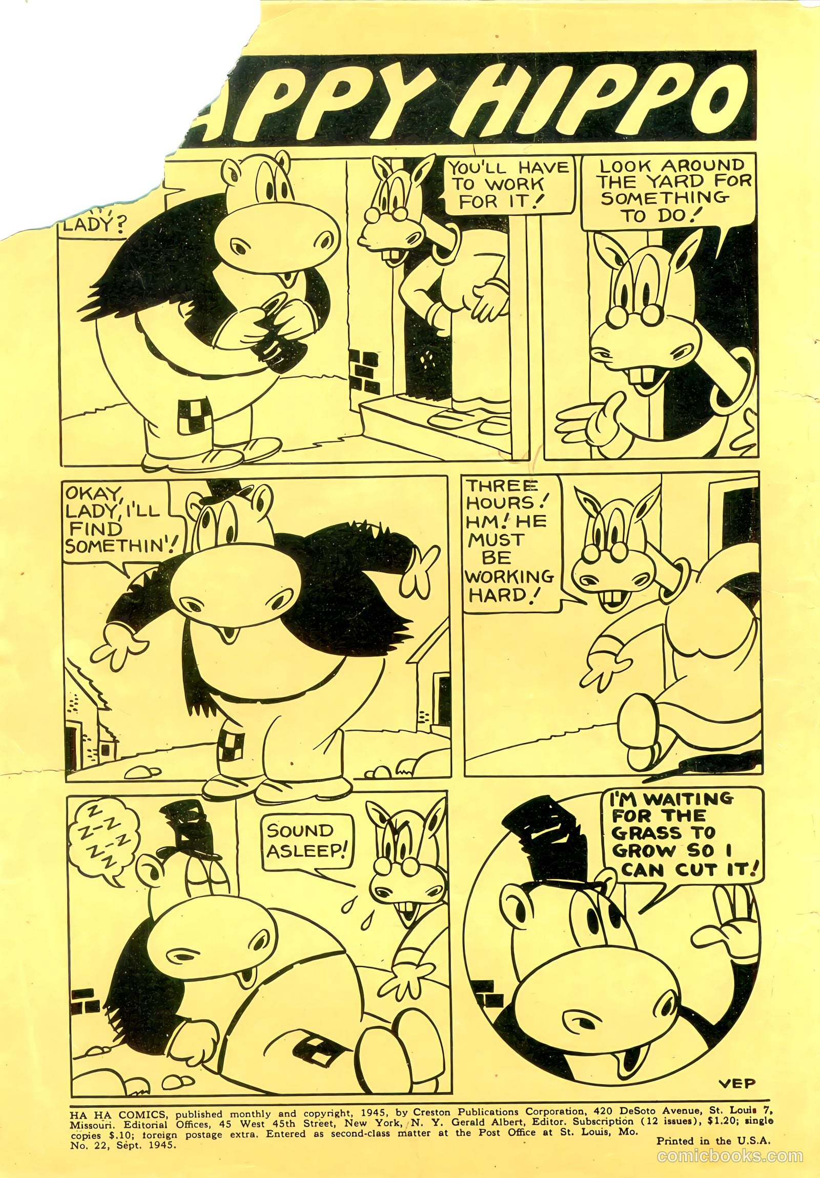 Ha Ha Comics #22 (1945) — page 2 of 52