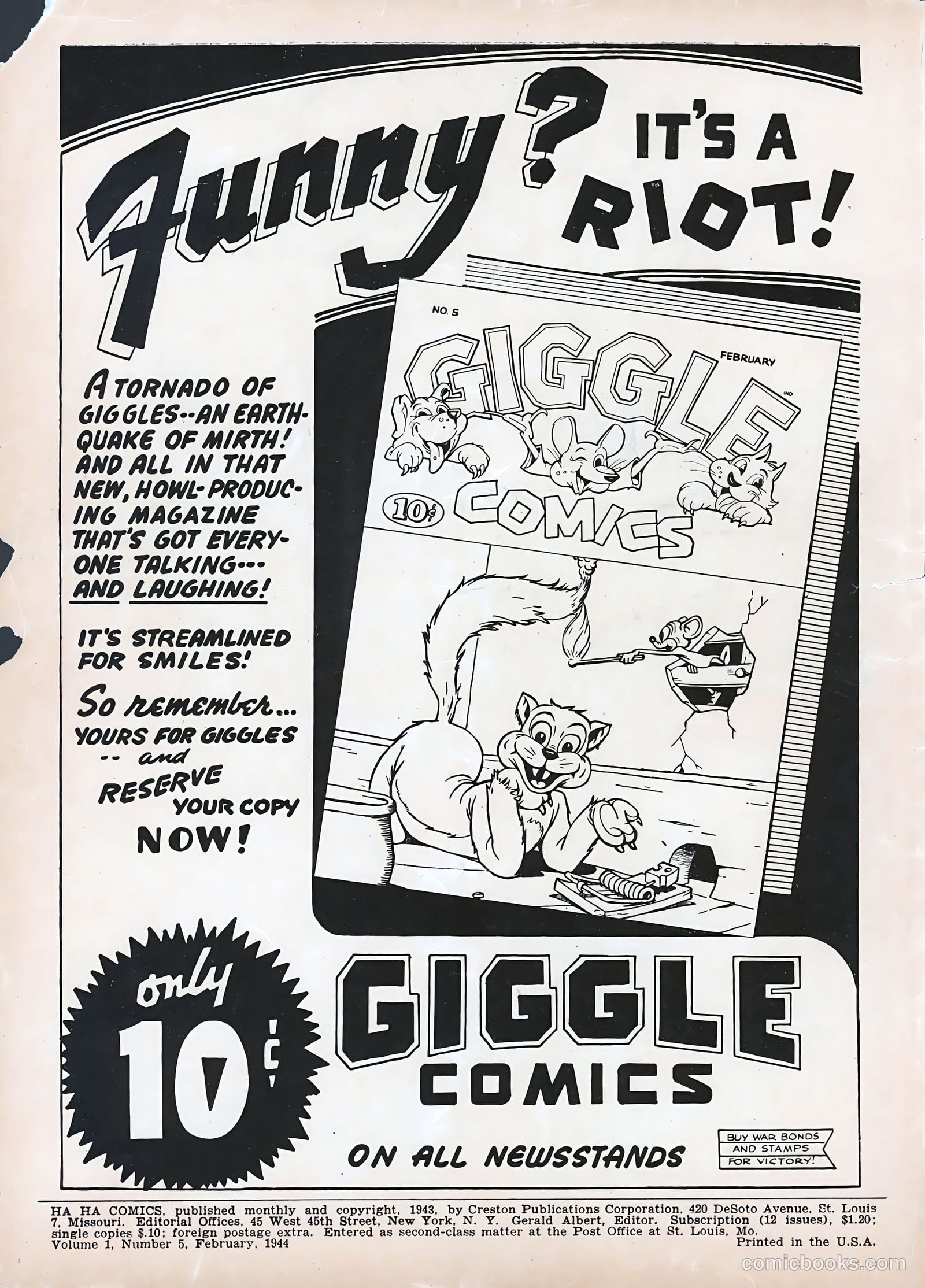Ha Ha Comics #5 (1944) — page 2 of 60
