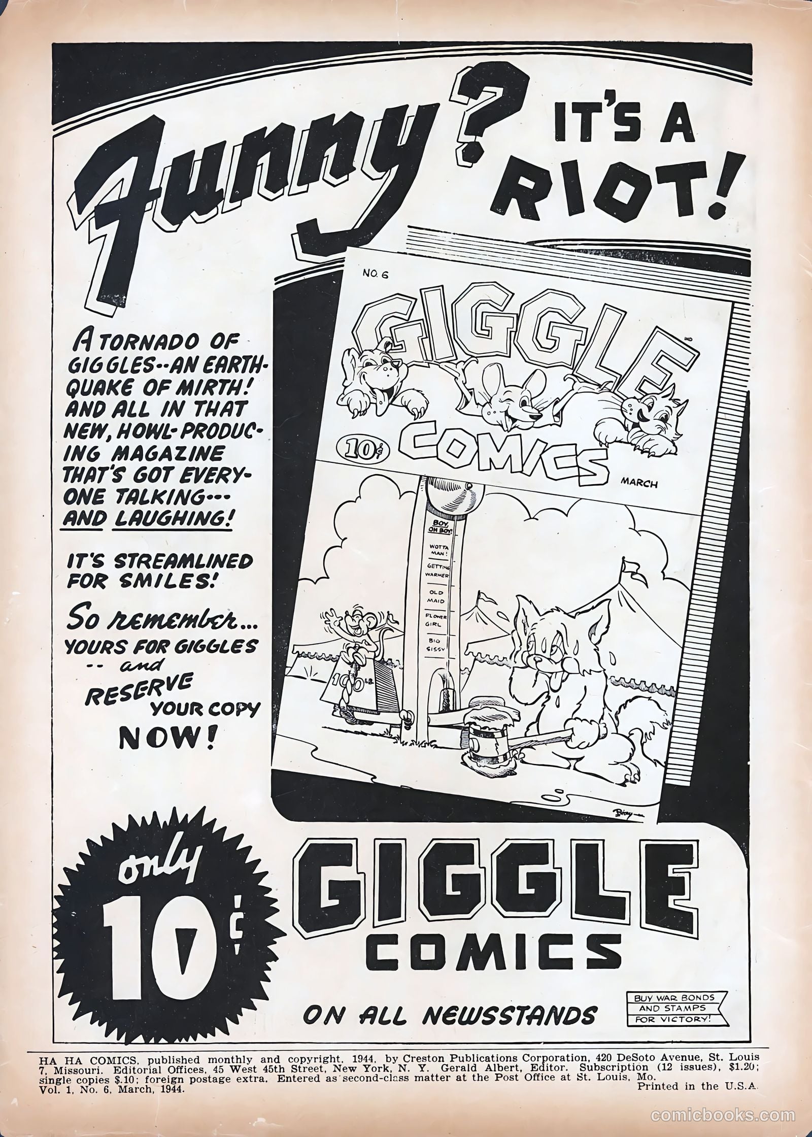 Ha Ha Comics #6 (1944) — page 2 of 60