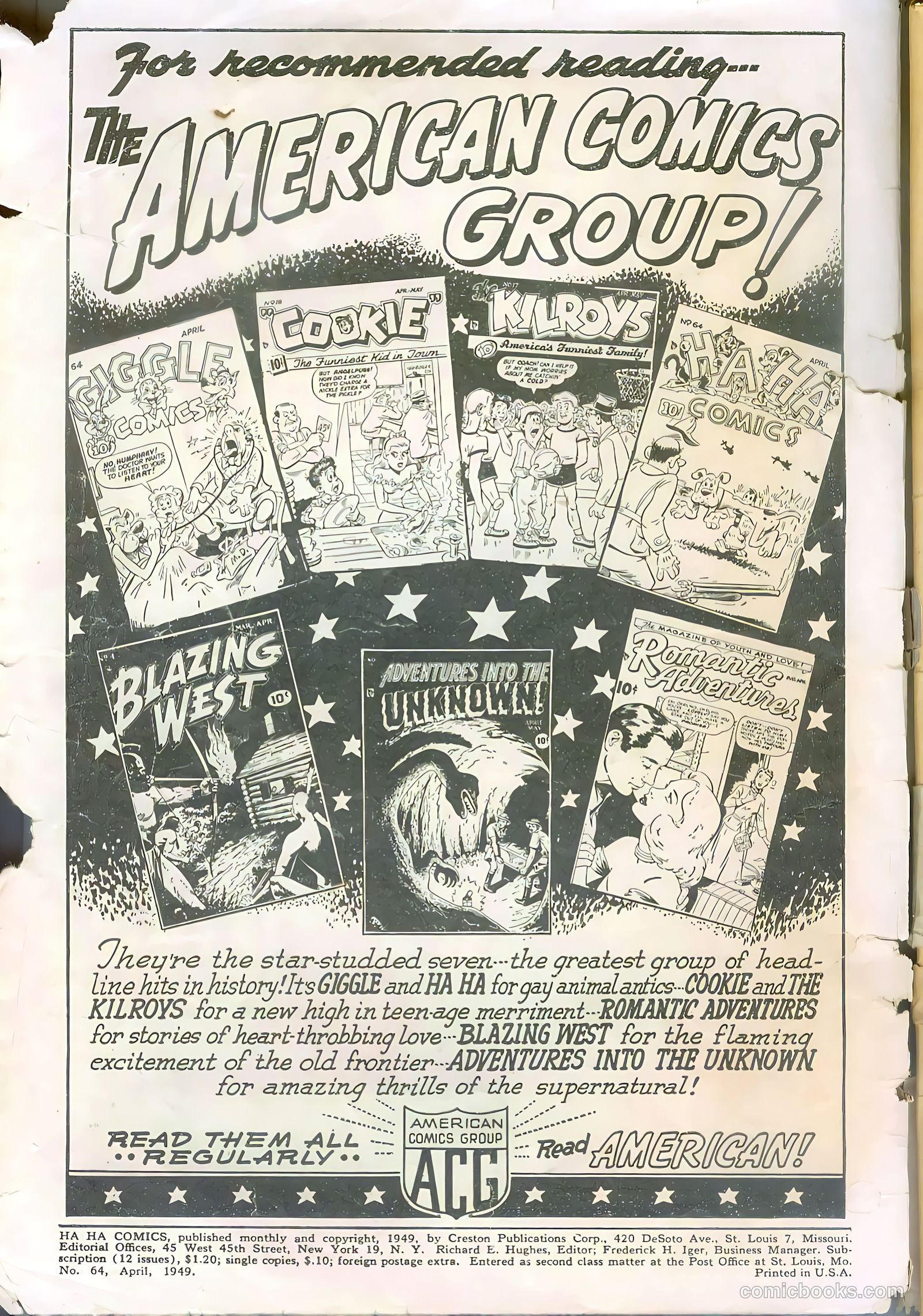 Ha Ha Comics #64 (1949) — page 2 of 52