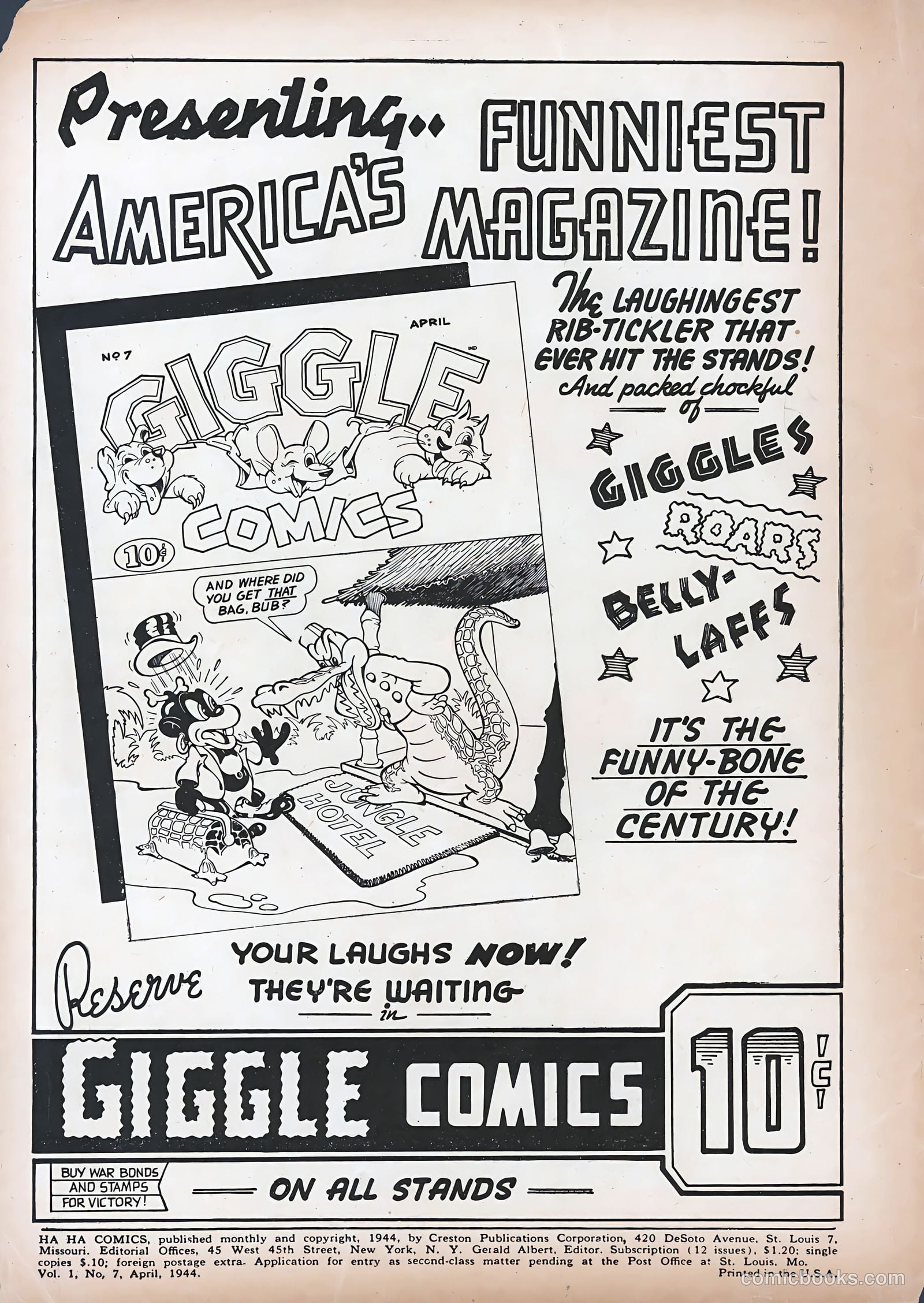 Ha Ha Comics #7 (1944) — page 2 of 60