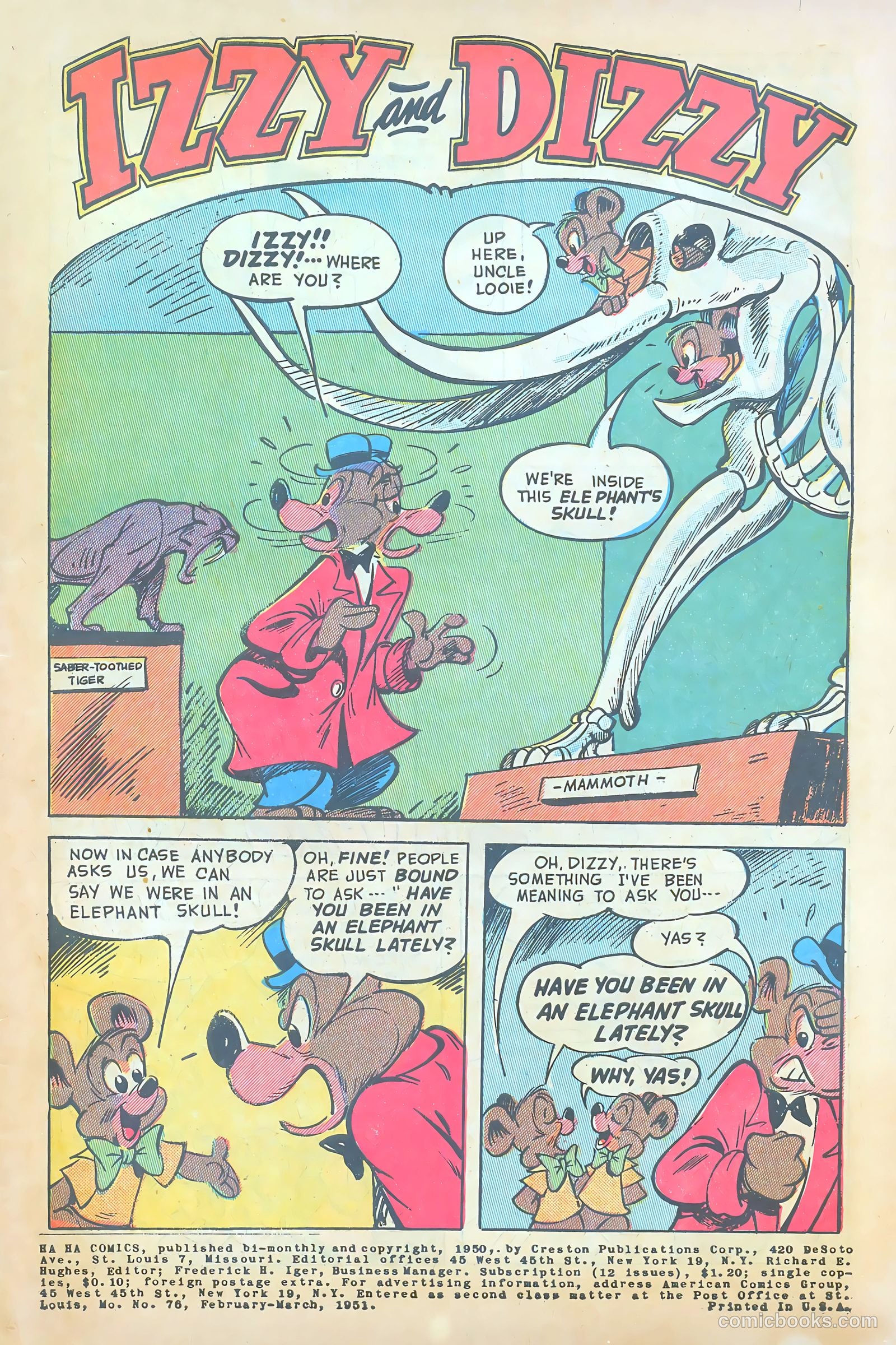 Ha Ha Comics #76 (1951) — page 3 of 52