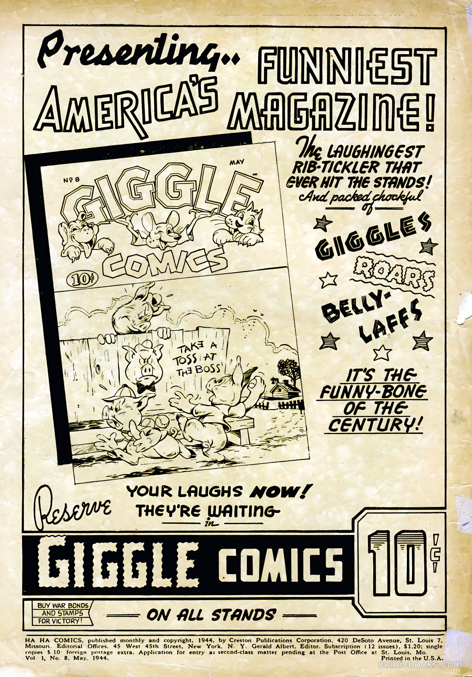 Ha Ha Comics #8 (1944) — page 2 of 60