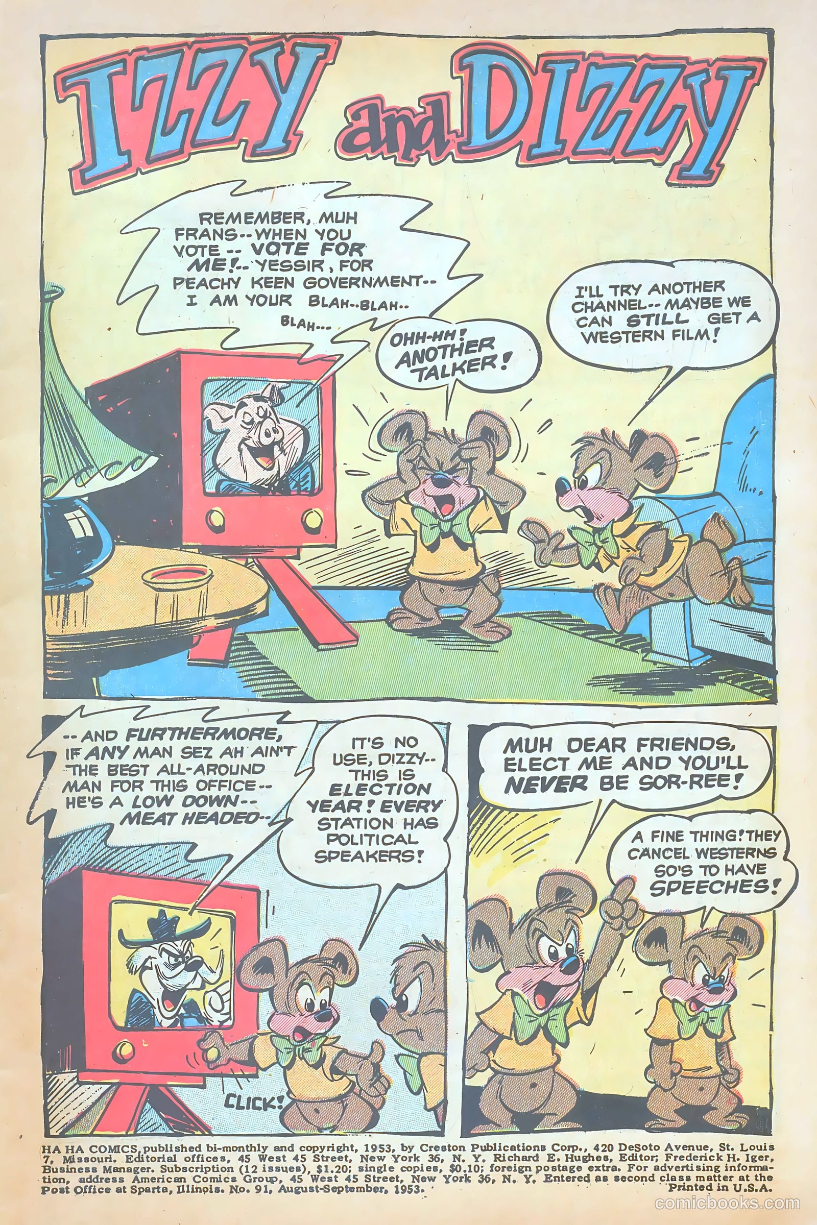 Ha Ha Comics #91 (1953) — page 3 of 36