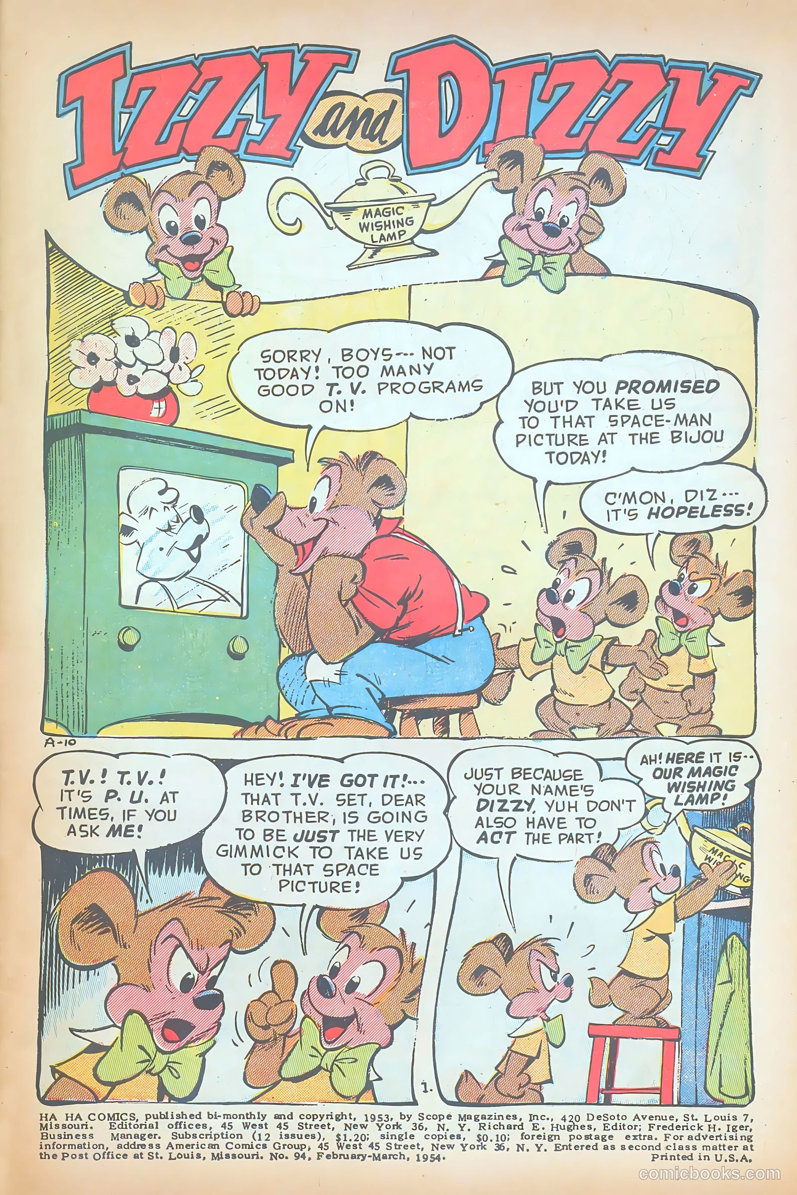 Ha Ha Comics #94 (1954) — page 3 of 36