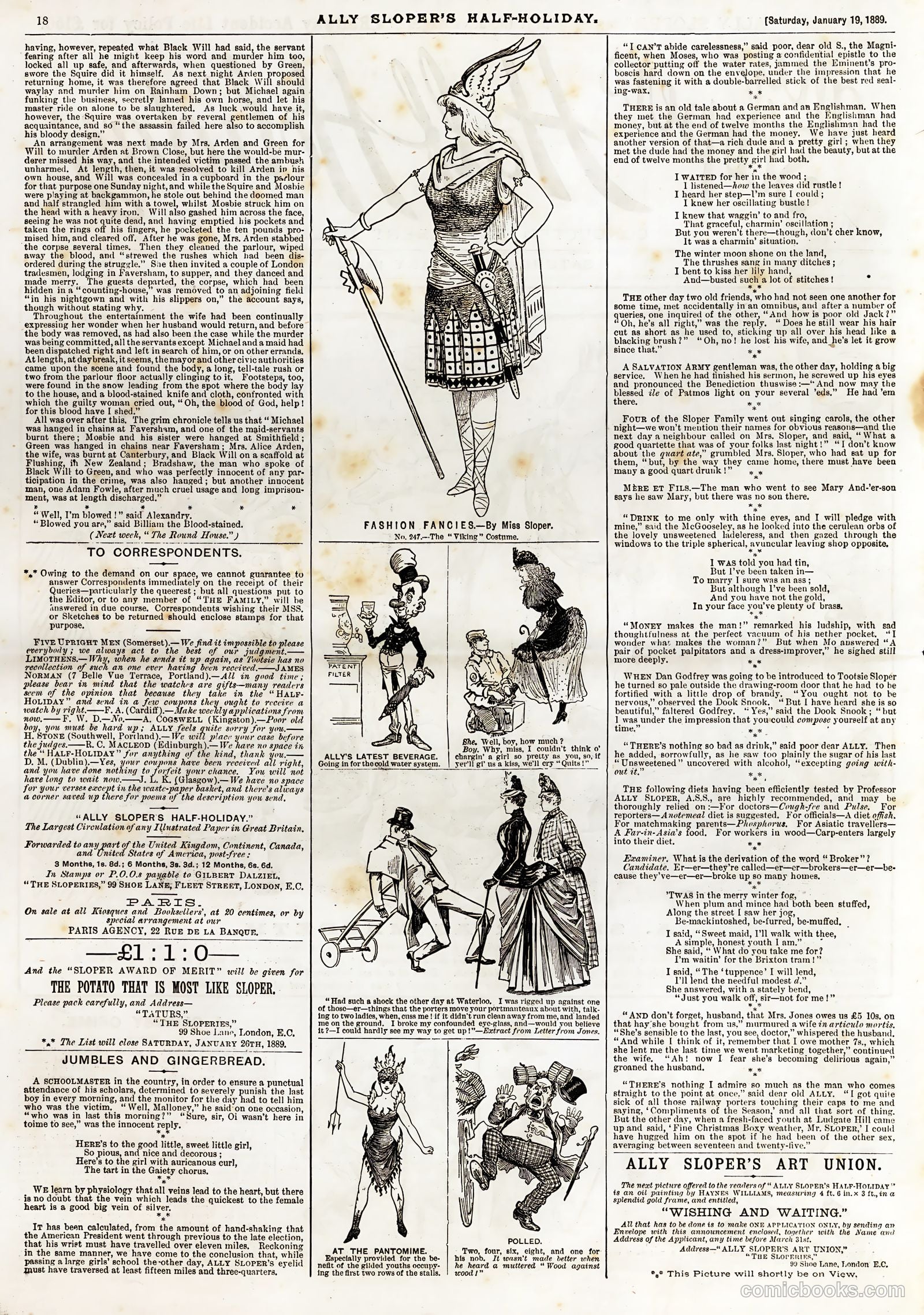 Ally Sloper's Half Holiday #247 (1889) — page 2 of 8