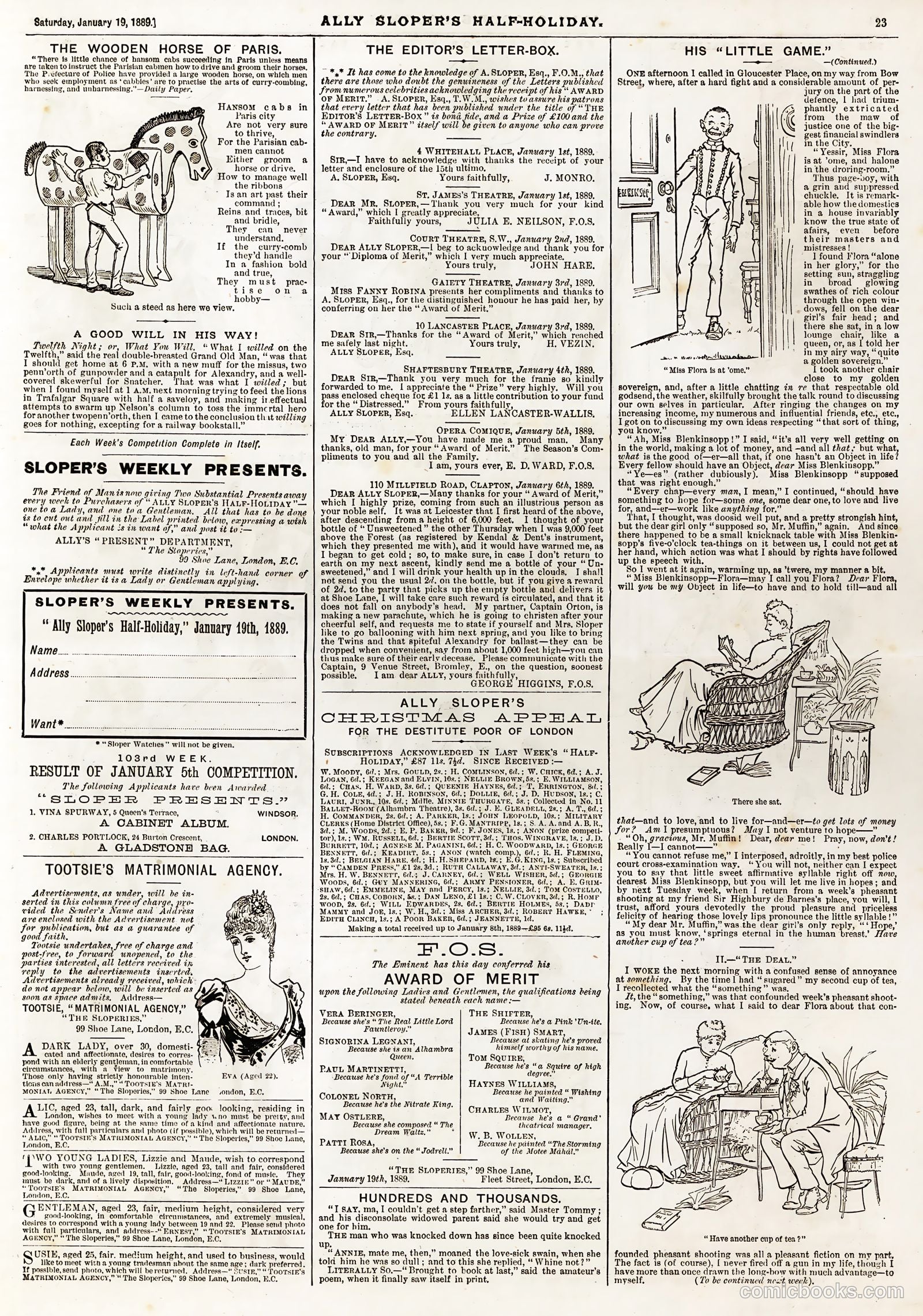 Ally Sloper's Half Holiday #247 (1889) — page 7 of 8
