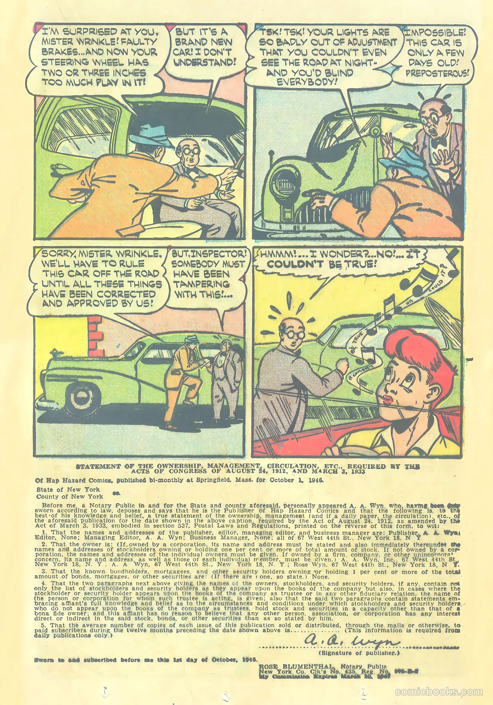 Hap Hazard Comics #14 (1947) — page 23 of 52