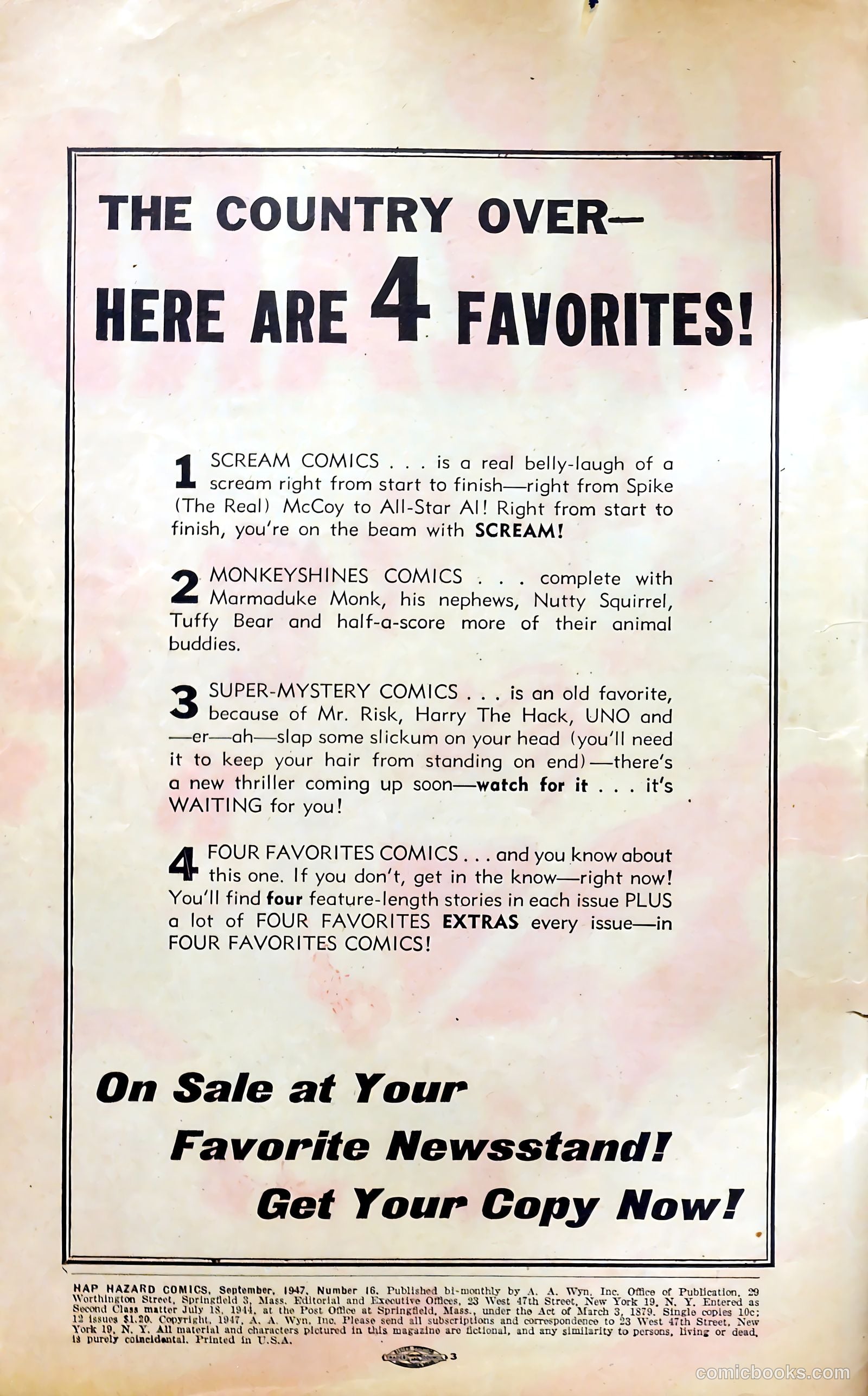 Hap Hazard Comics #16 (1947) — page 2 of 52