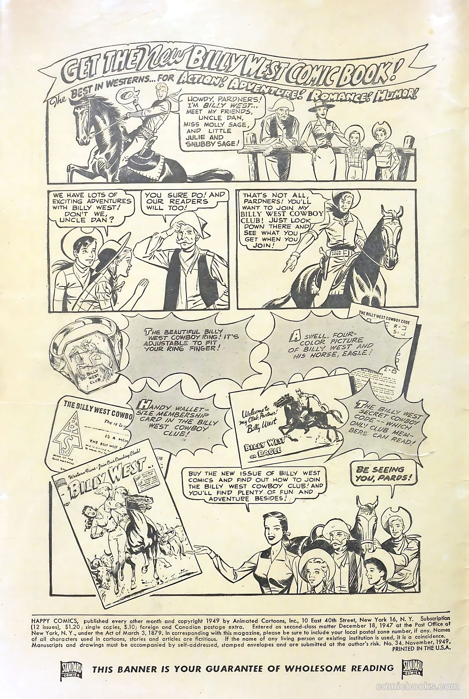 Happy Comics #34 (1949) — page 2 of 36