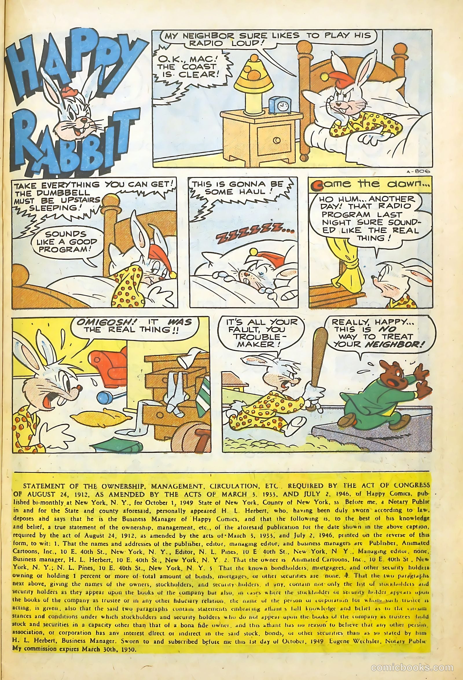 Happy Comics #36 (1950) — page 21 of 36
