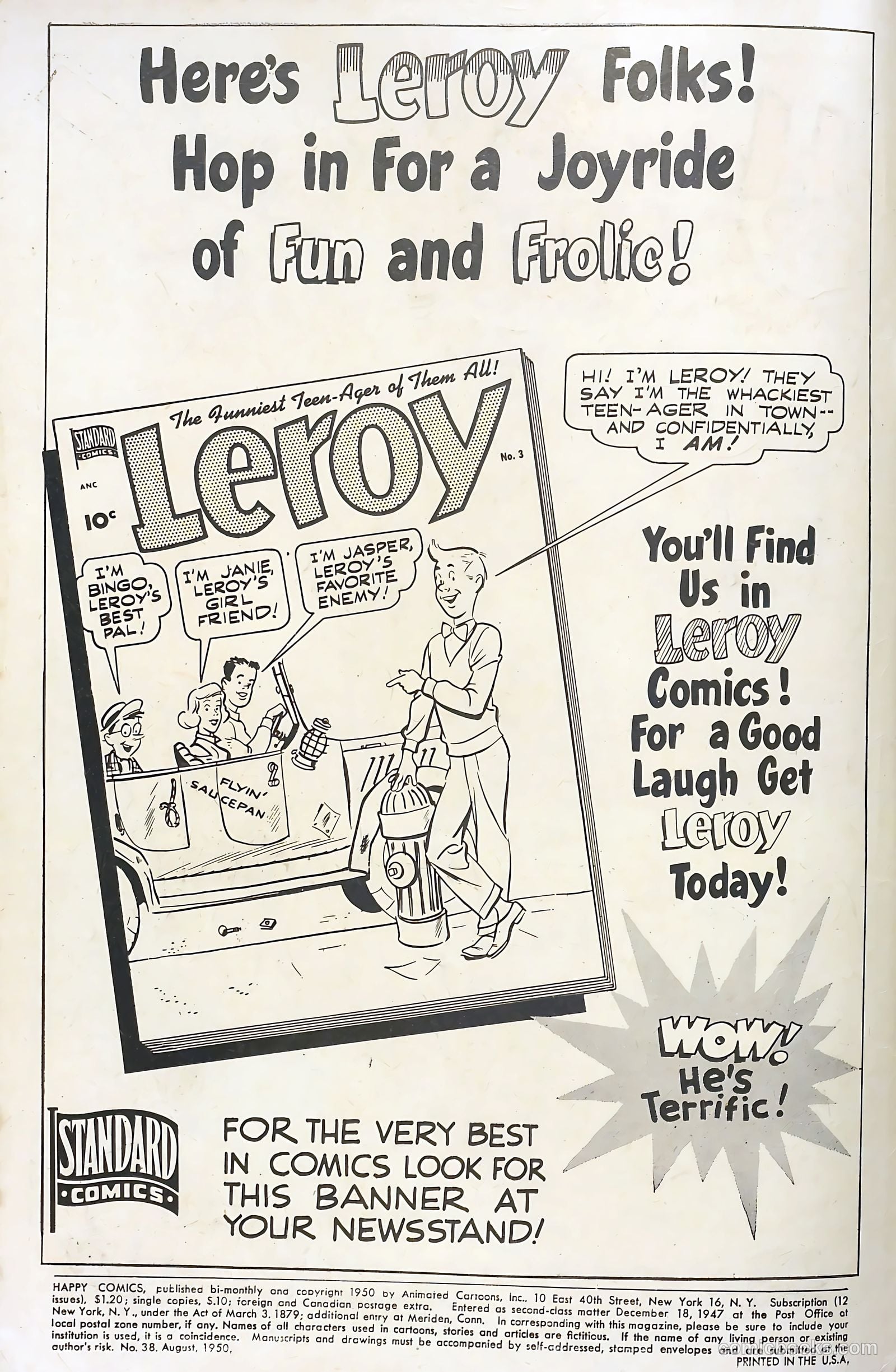Happy Comics #38 (1950) — page 2 of 36