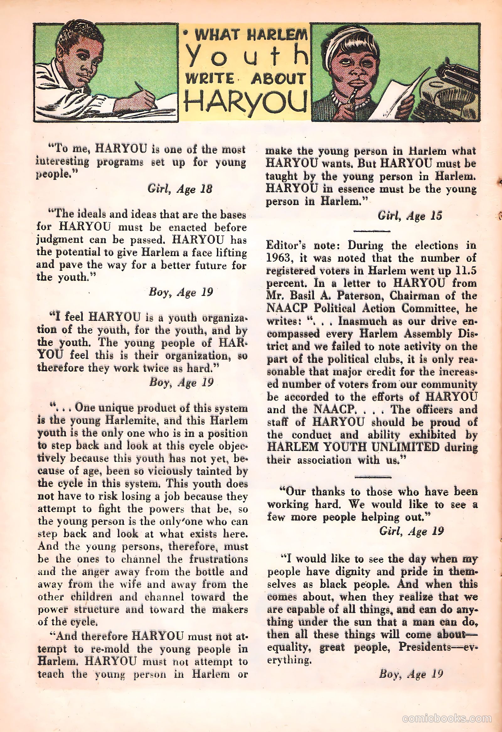 Harlem Youth Report #5 (1964) — page 16 of 36