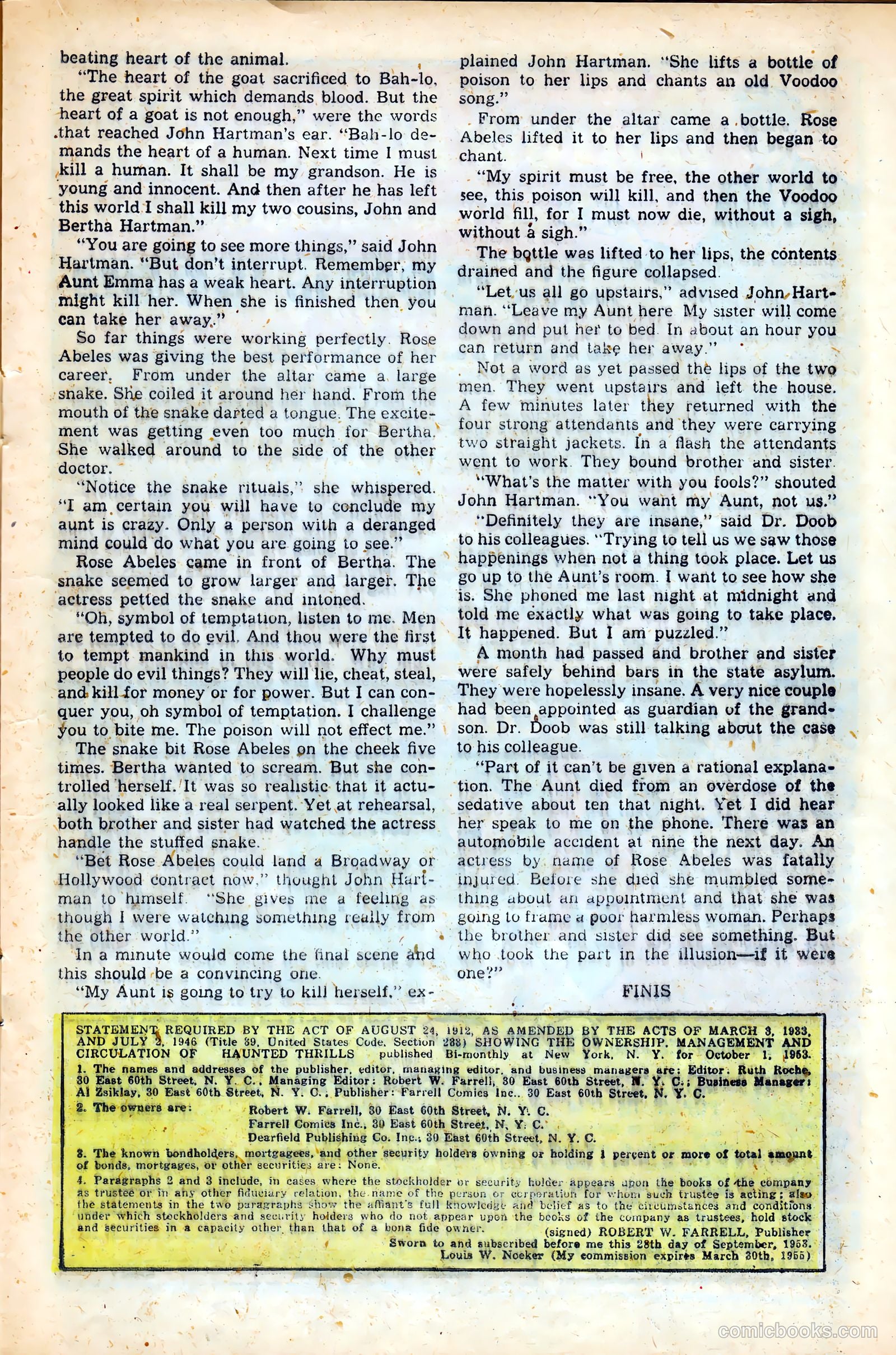 Haunted Thrills #14 (1954) — page 17 of 36